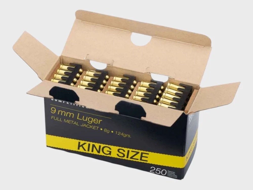 1000 Schuss / Topshot 9mm Luger FMJ 124grs. – Bild 2