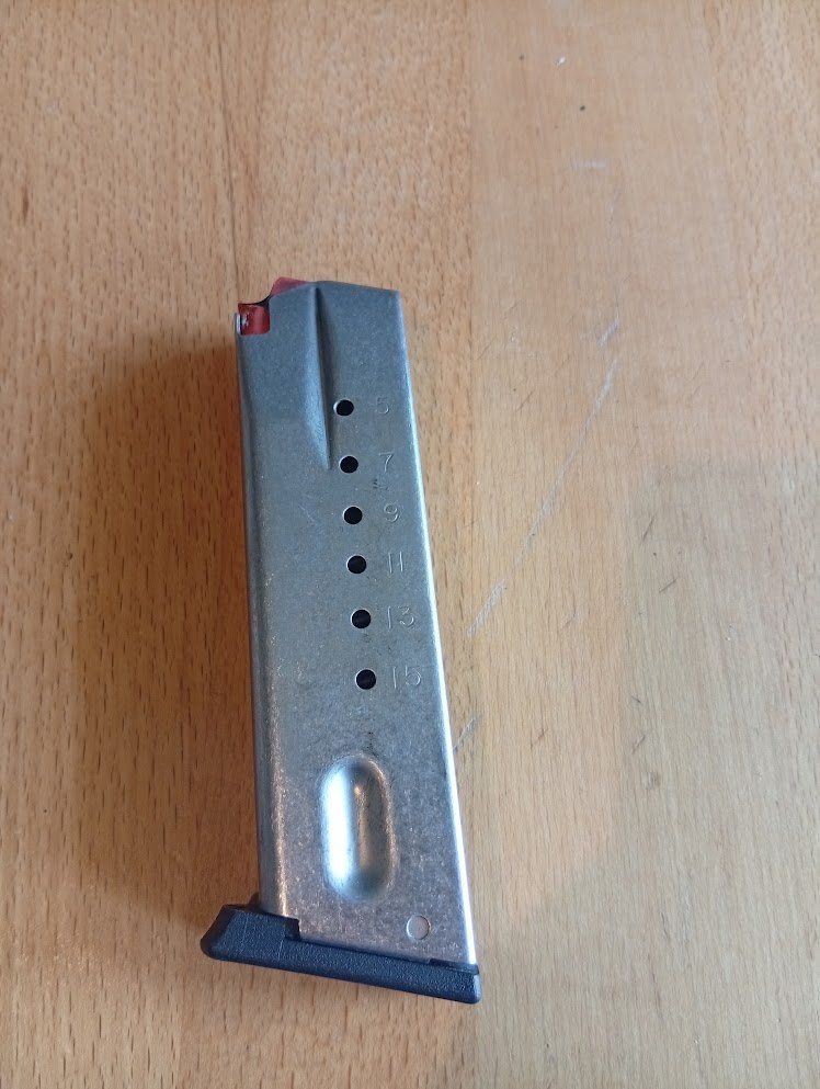 Smith & Wesson Magazin Model 59 z.B. Target Champion 9mm Luger Original – Bild 1