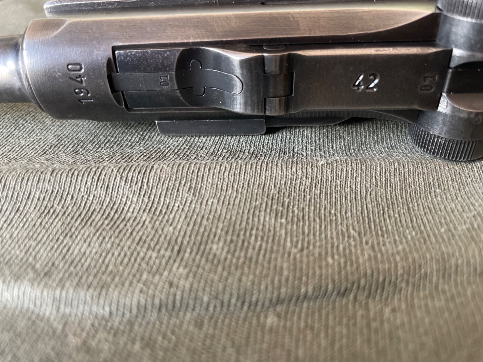 Pistole 08 Mauser 1940 VoPo nummerngleich – Bild 3