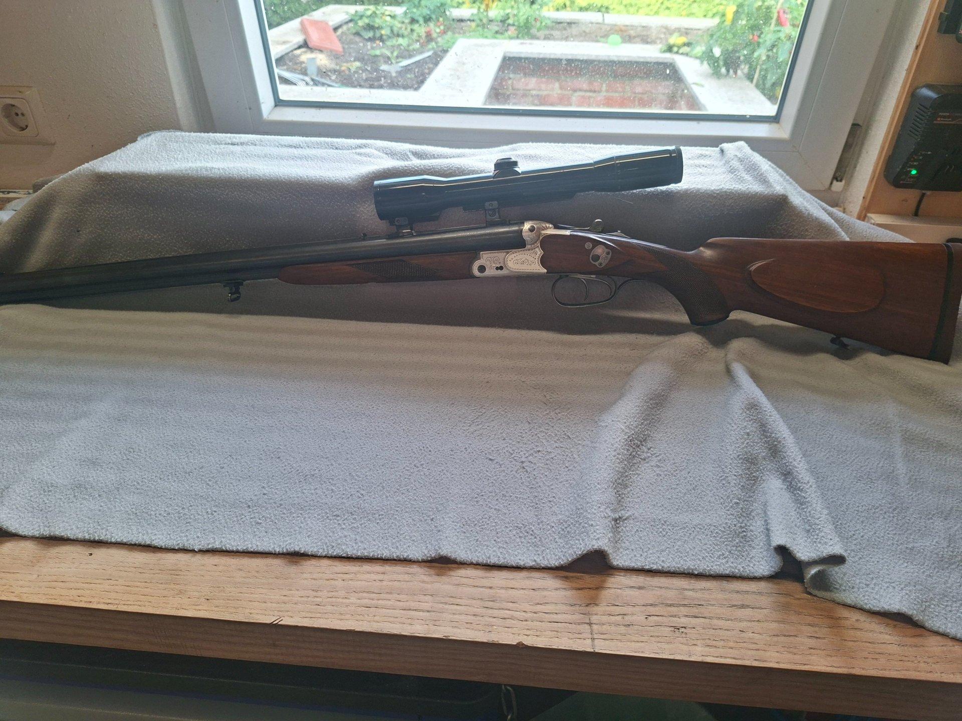 Sauer & Sohn 3000 DUR – Leichter Pirschdrilling 6,5x57R – 16/70 – inkl. Einstecklauf .22 WMR & Henso – Bild 1