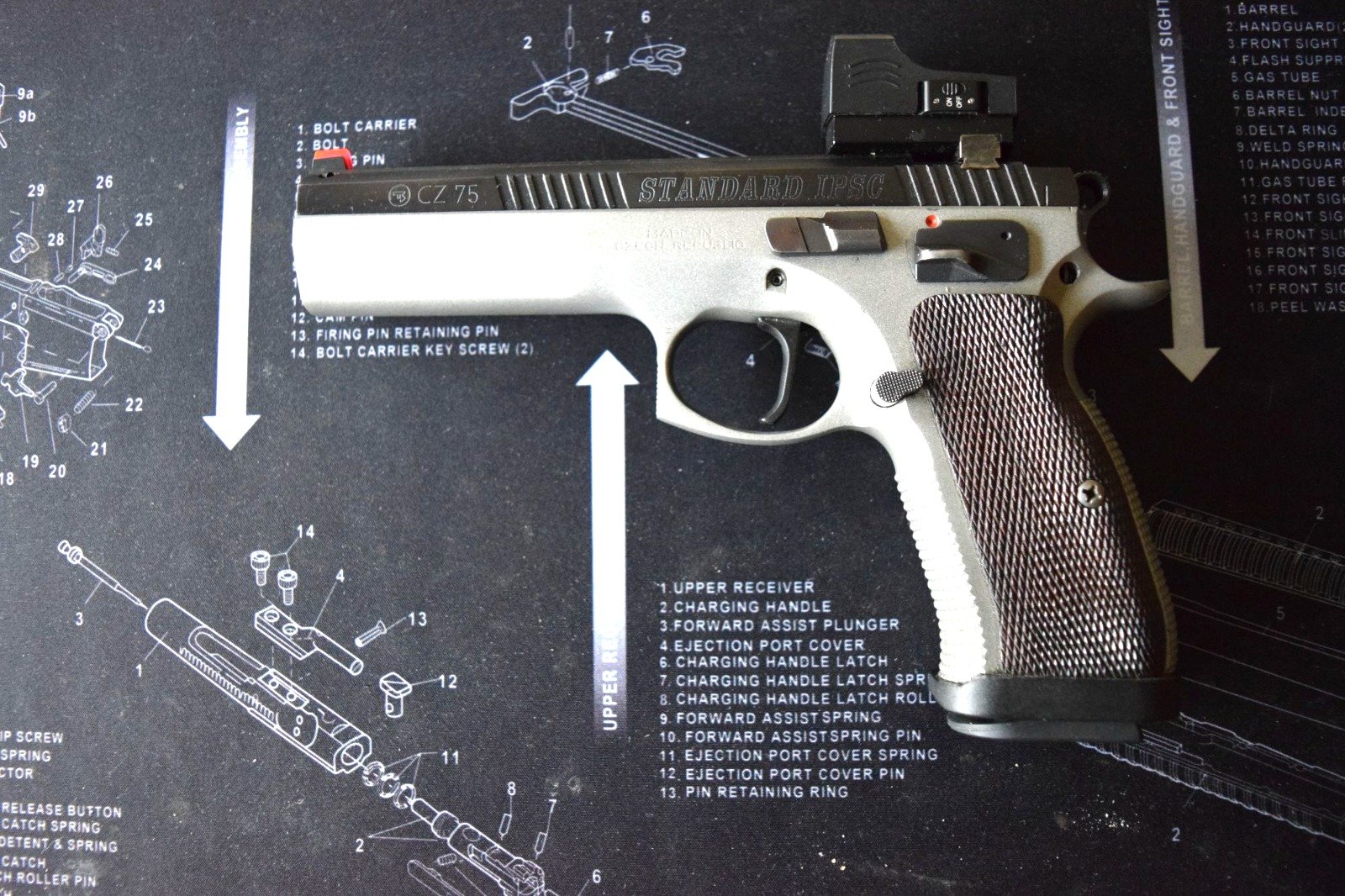 CZ 75 STANDARD IPSC mit BURRIS Rotpunkt 40 S&W – Bild 1
