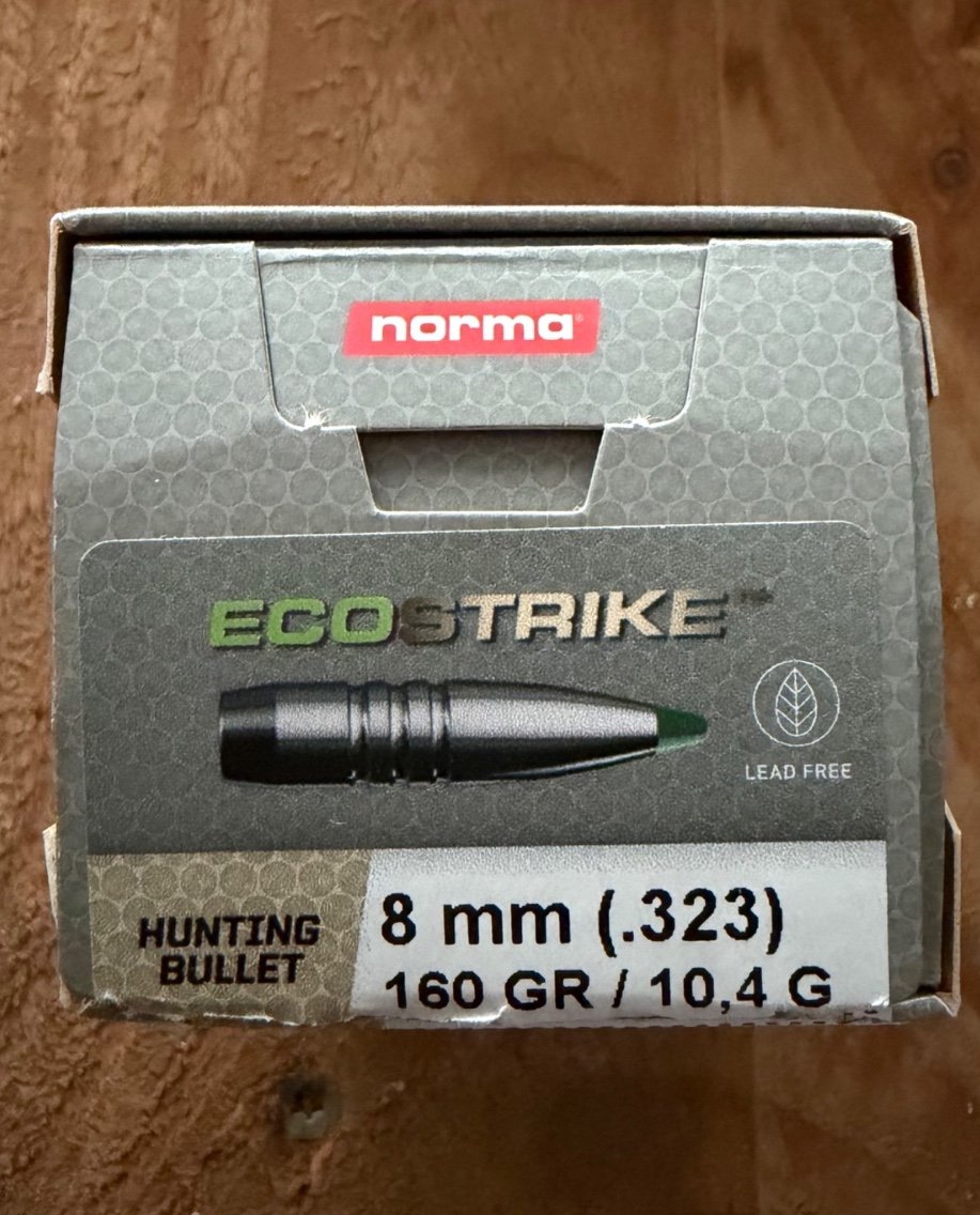 50 Geschosse .323 8mm Norma Ecostrike 160gr (ähnlich wie TTSX, HIT) – Bild 1