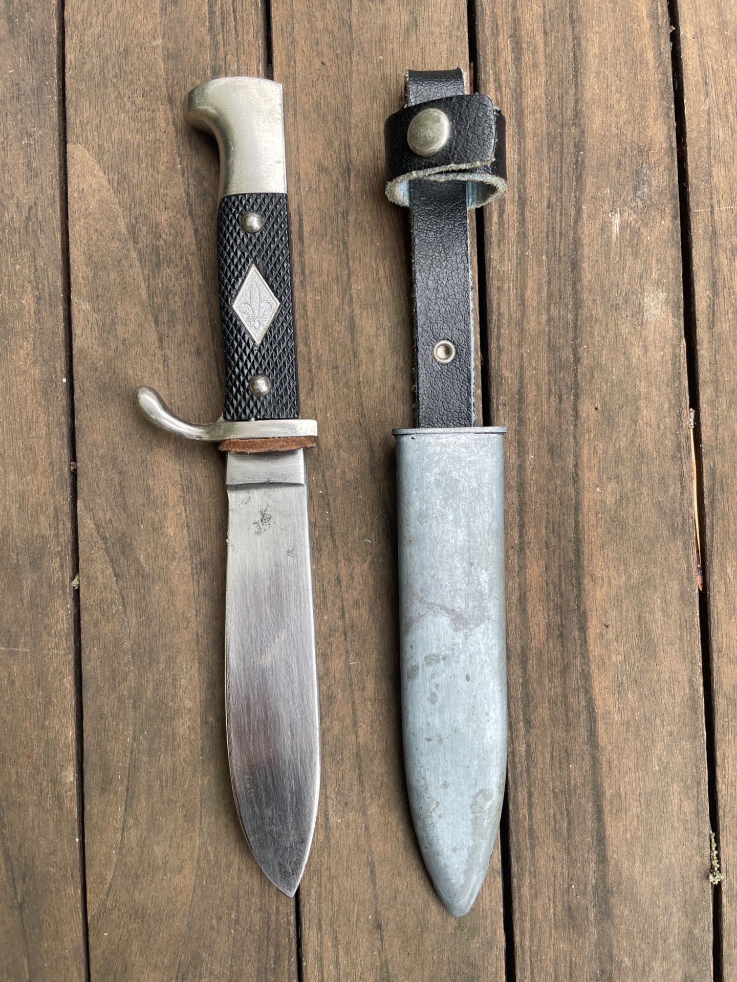 Hubertus Solingen Pfadfindermesser / Fahrtenmesser mit Scheide – Bild 2