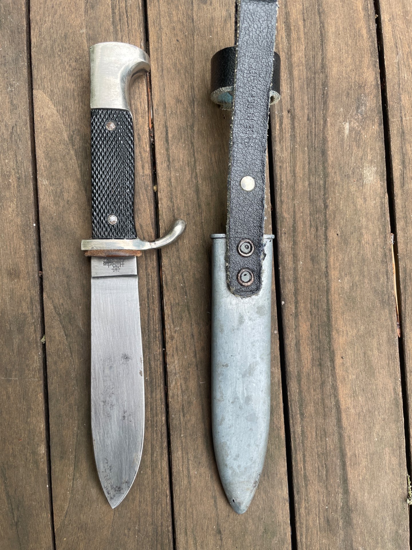 Hubertus Solingen Pfadfindermesser / Fahrtenmesser mit Scheide – Bild 3