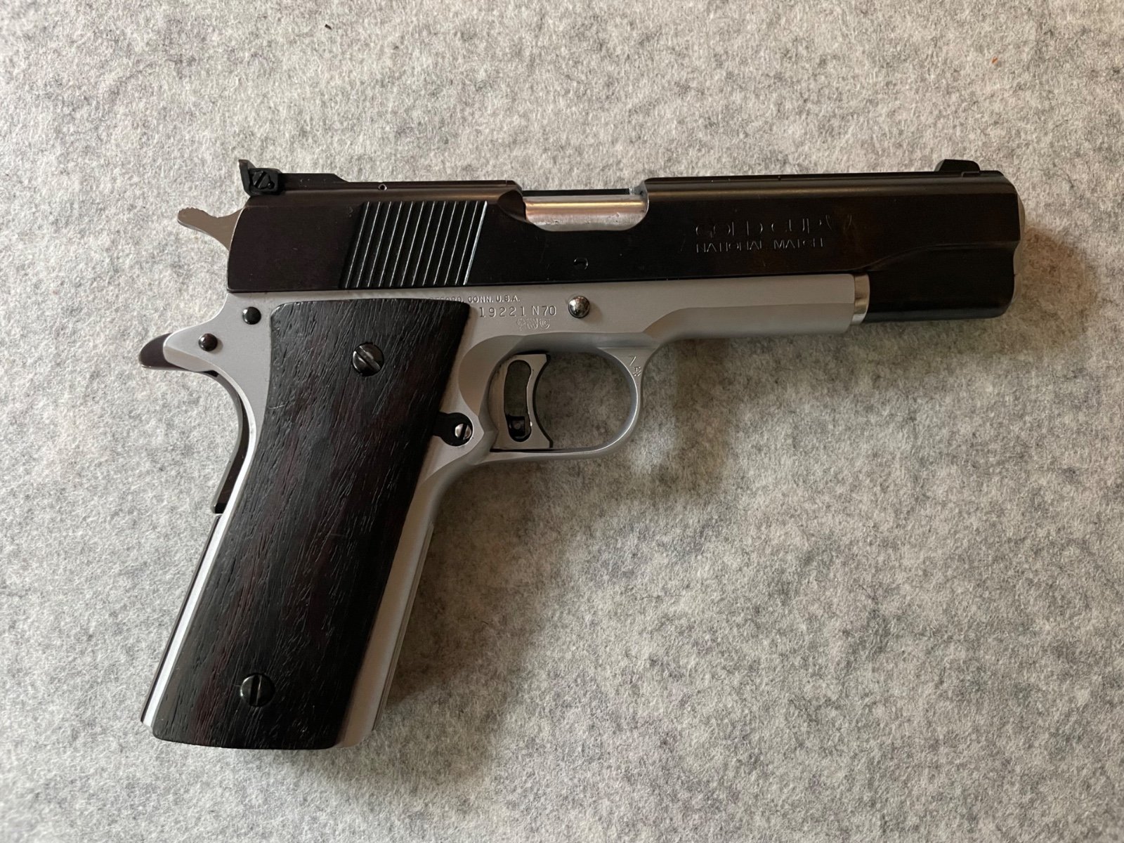 COLT MK IV Series 70 Gold Cup Natinal Match ACP 45 + 2 Wechselsysteme (9mm + KK) – Bild 2