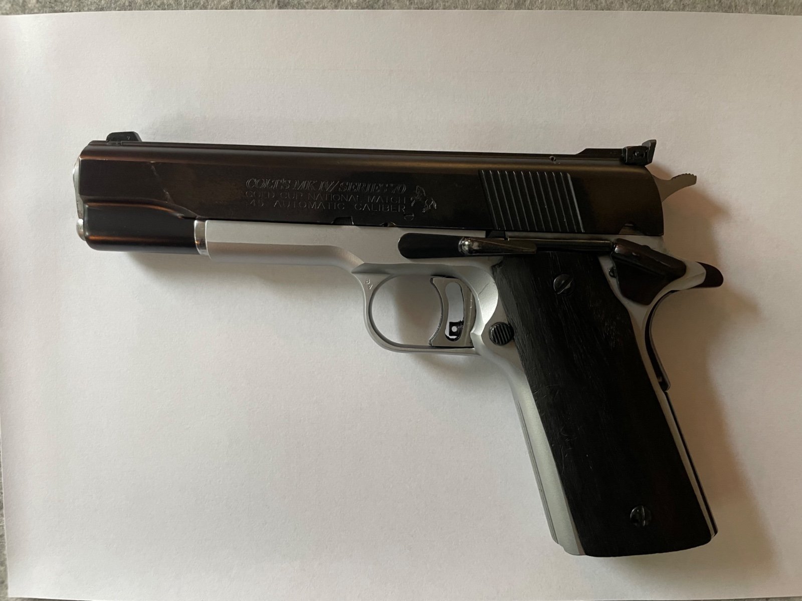 COLT MK IV Series 70 Gold Cup Natinal Match ACP 45 + 2 Wechselsysteme (9mm + KK) – Bild 3