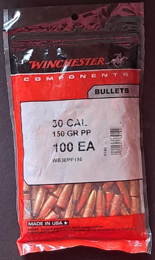 .308 7,62mm 150 gr PP (Power Point) Winchester Jagdgeschosse – Bild 1