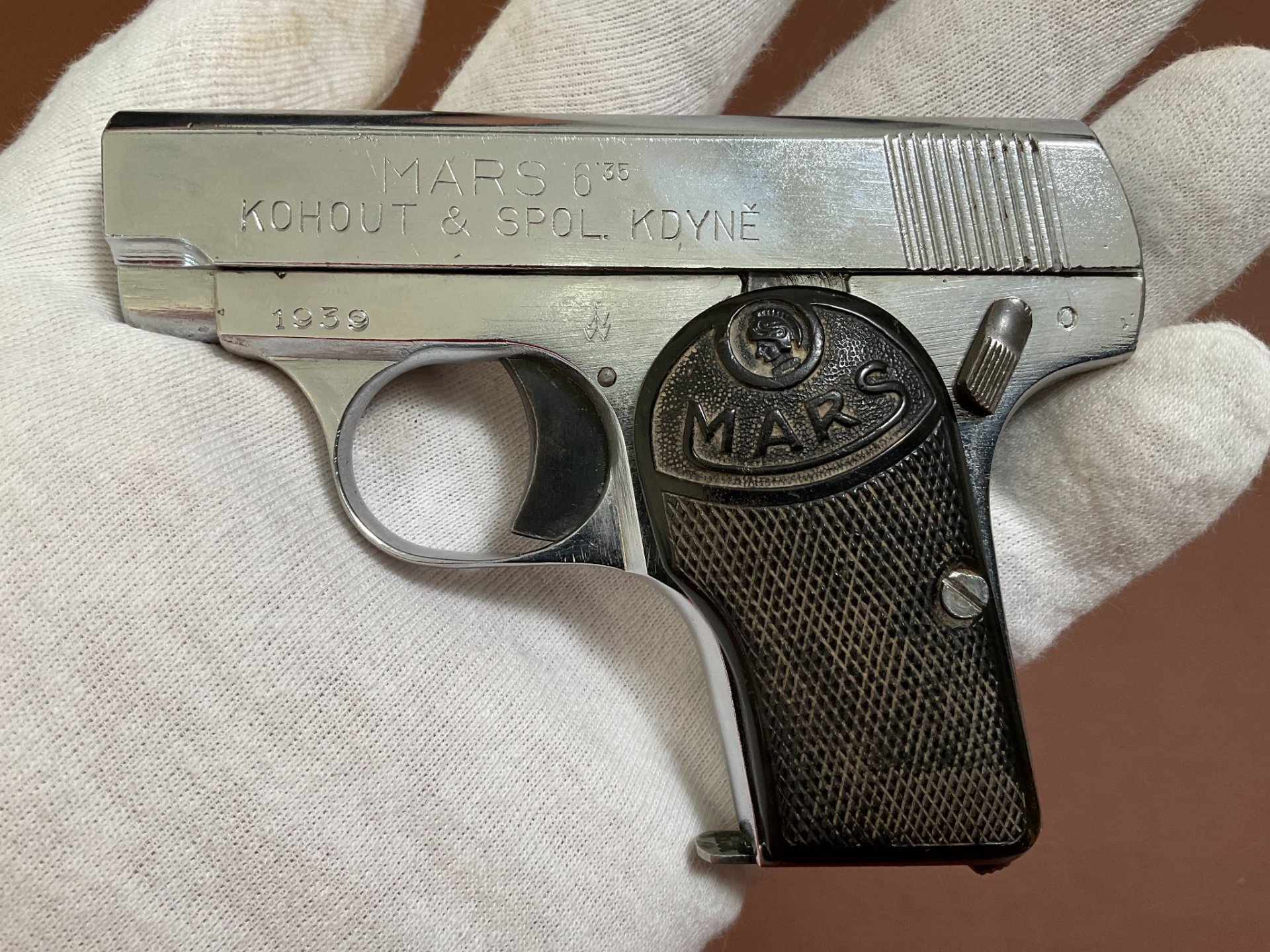Taschenpistole Mars im Kaliber 6,35mmBrowning SNR 1939 – Bild 1