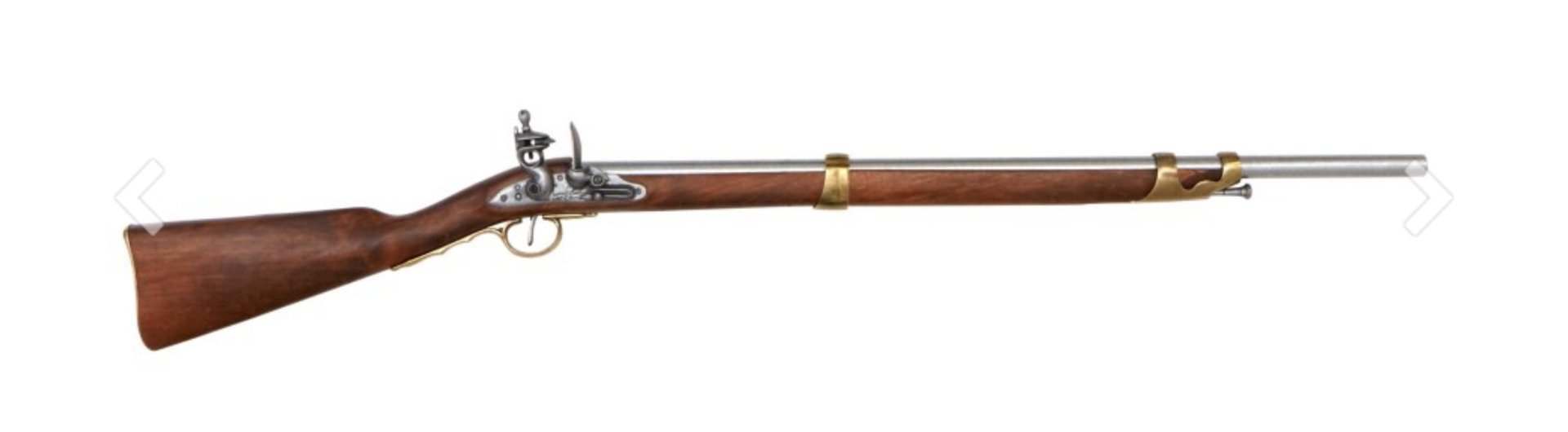 DENIX Steinschlossmuskete Frankreich 1806 – Replik mit Bajonett – Deko – Bild 3