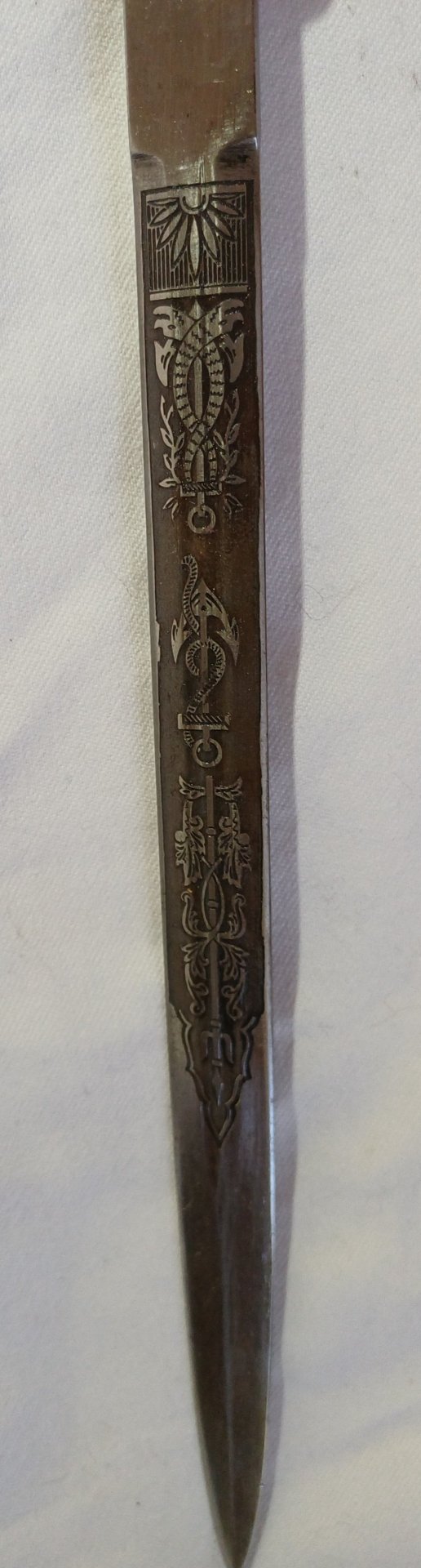 Kriegsmarine Offiziersdolch (M1938) mit Klingenätzung – E. & F. Hörster – Bild 5