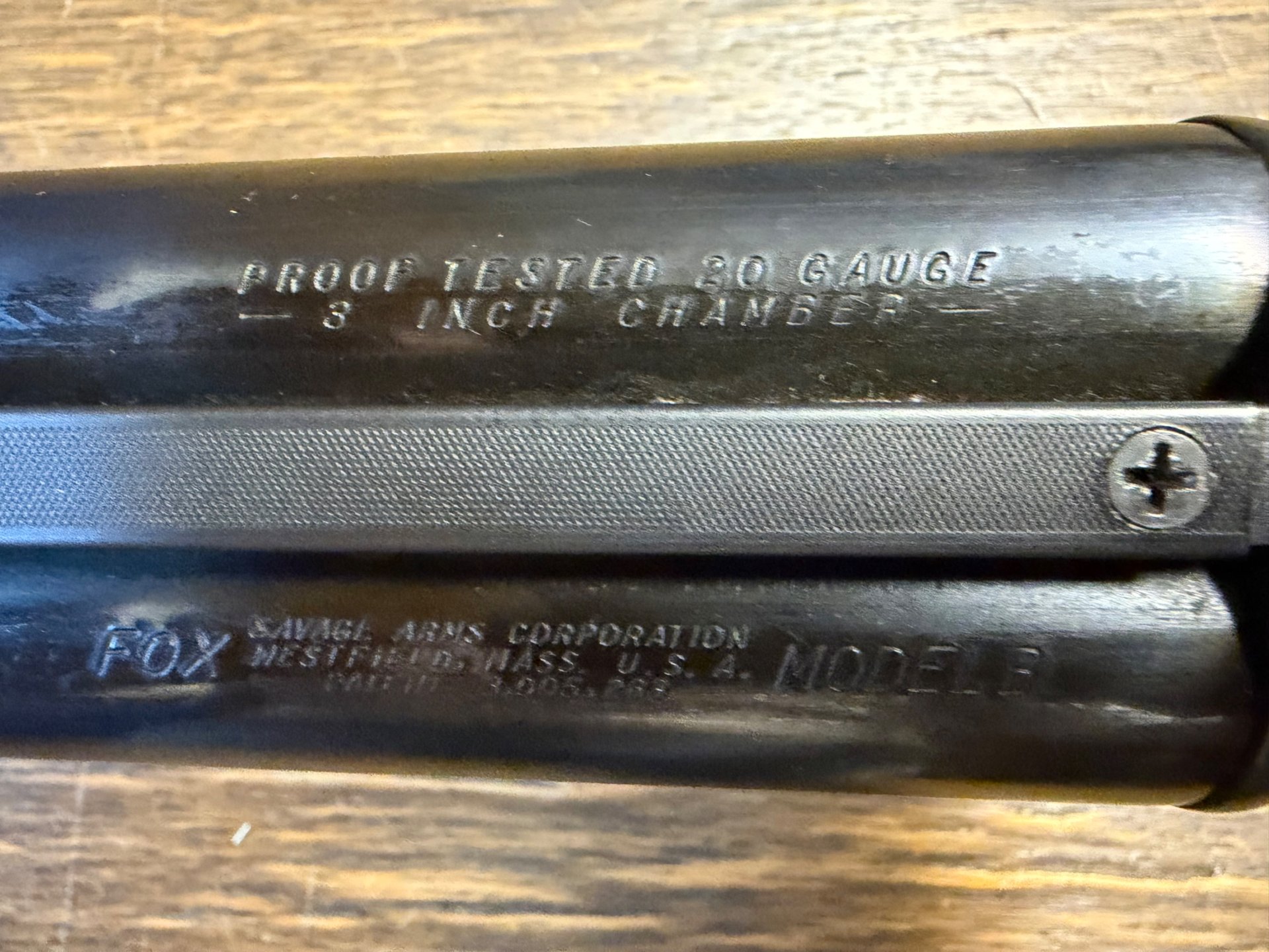 Savage Fox Model B – Kaliber 20/76 (Magnum) – Ventilierte Laufschiene – Bild 3