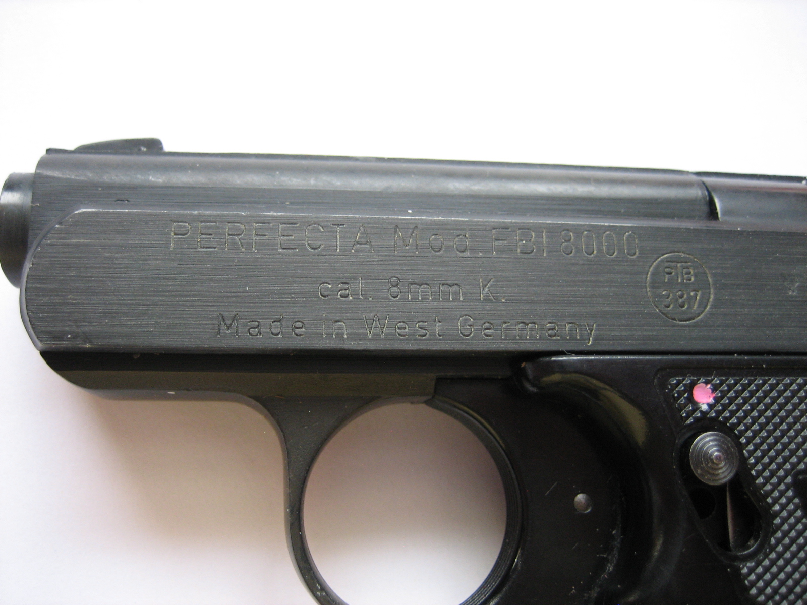 ** Reck PERFECTA Schreckschußpistole -- Modell FBI 800 -- PTB 387 ** – Bild 3
