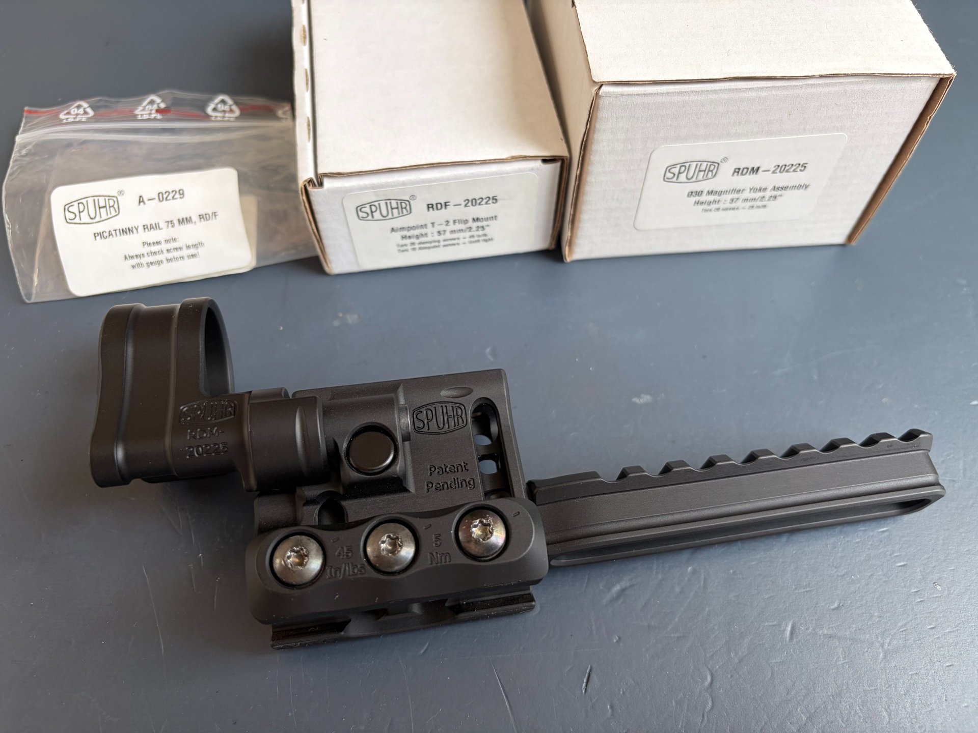 Spuhr RDF-20225K Aimpoint Magnifier Montage + Rail – Alternative zu Unity Tactical – Bild 1