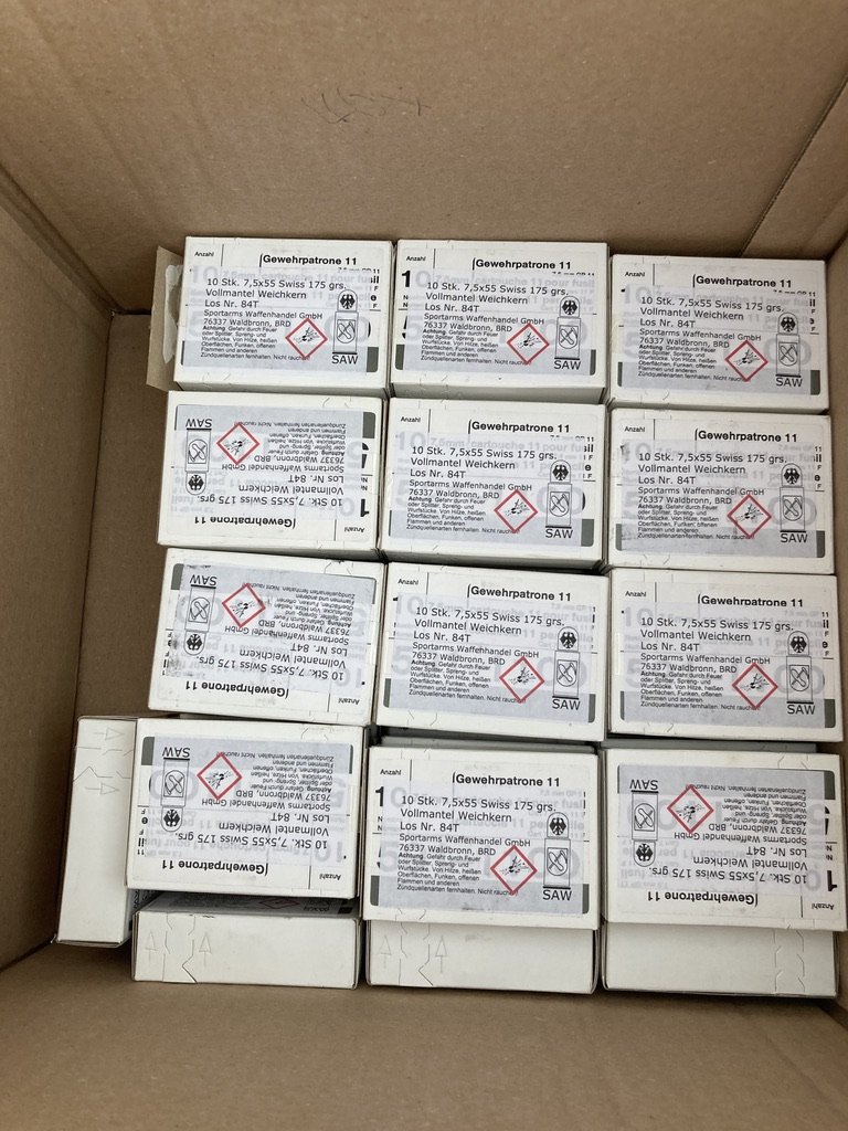 400 Schuss GP11 - 7,5x55 - für G11/K11/K31 - RUAG SWISS SCHWEIZ – Bild 2