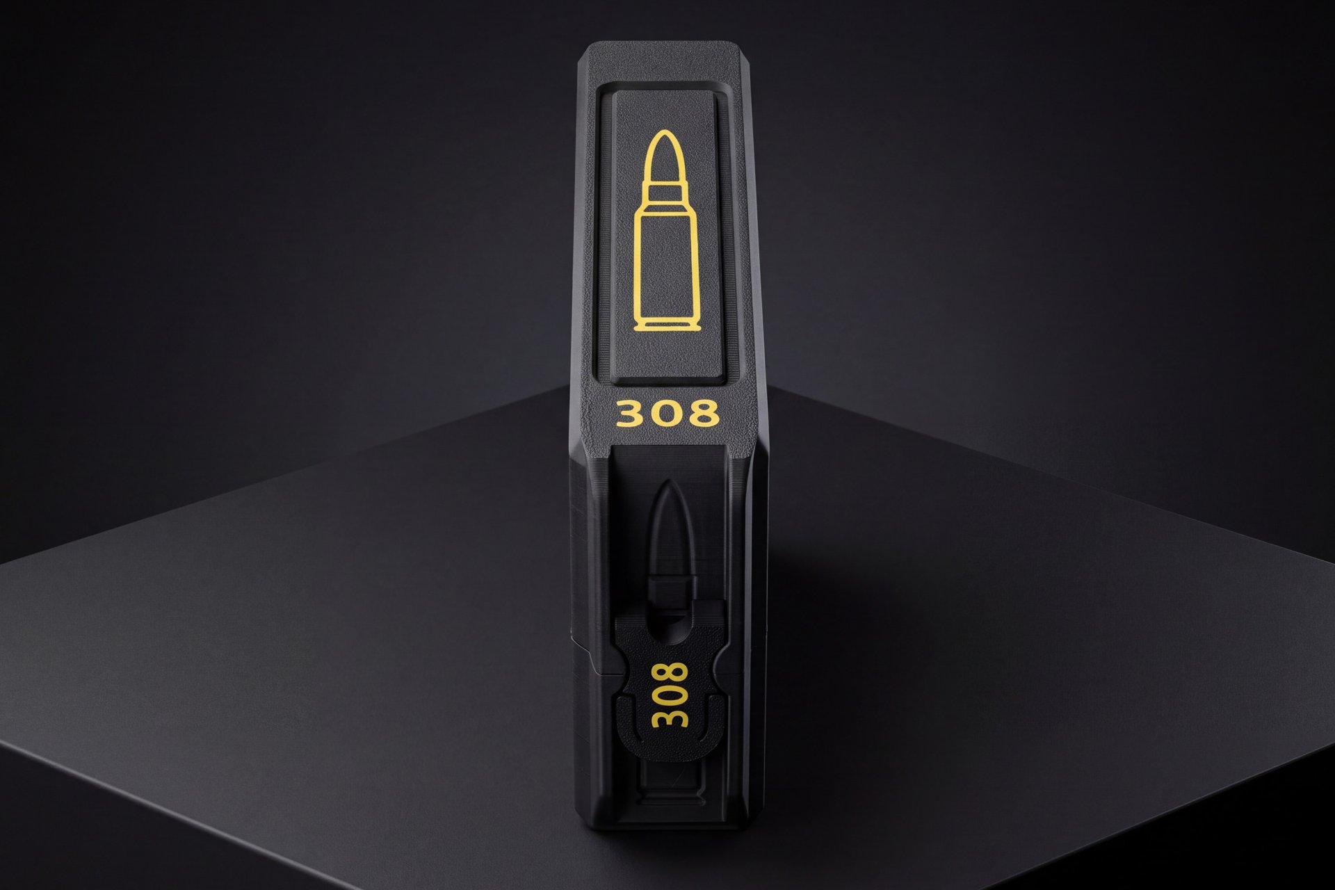 Munitionsbox Langwaffen Kaliber Patronenbox mit Entnahmehilfe für 20 Schuss – Bild 1