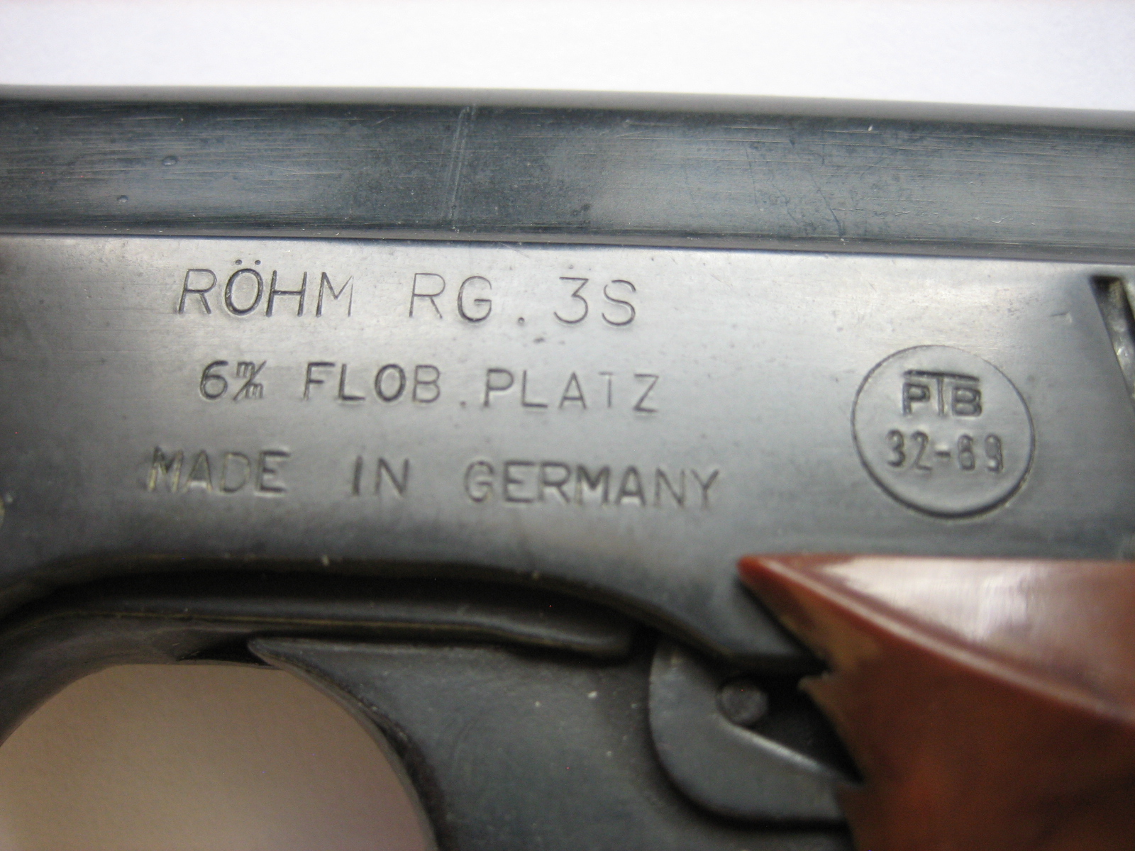 ** Röhm - RG 3s Schreckschußpistole -- 6 mm Flobert --PTB 32-69 ** – Bild 4