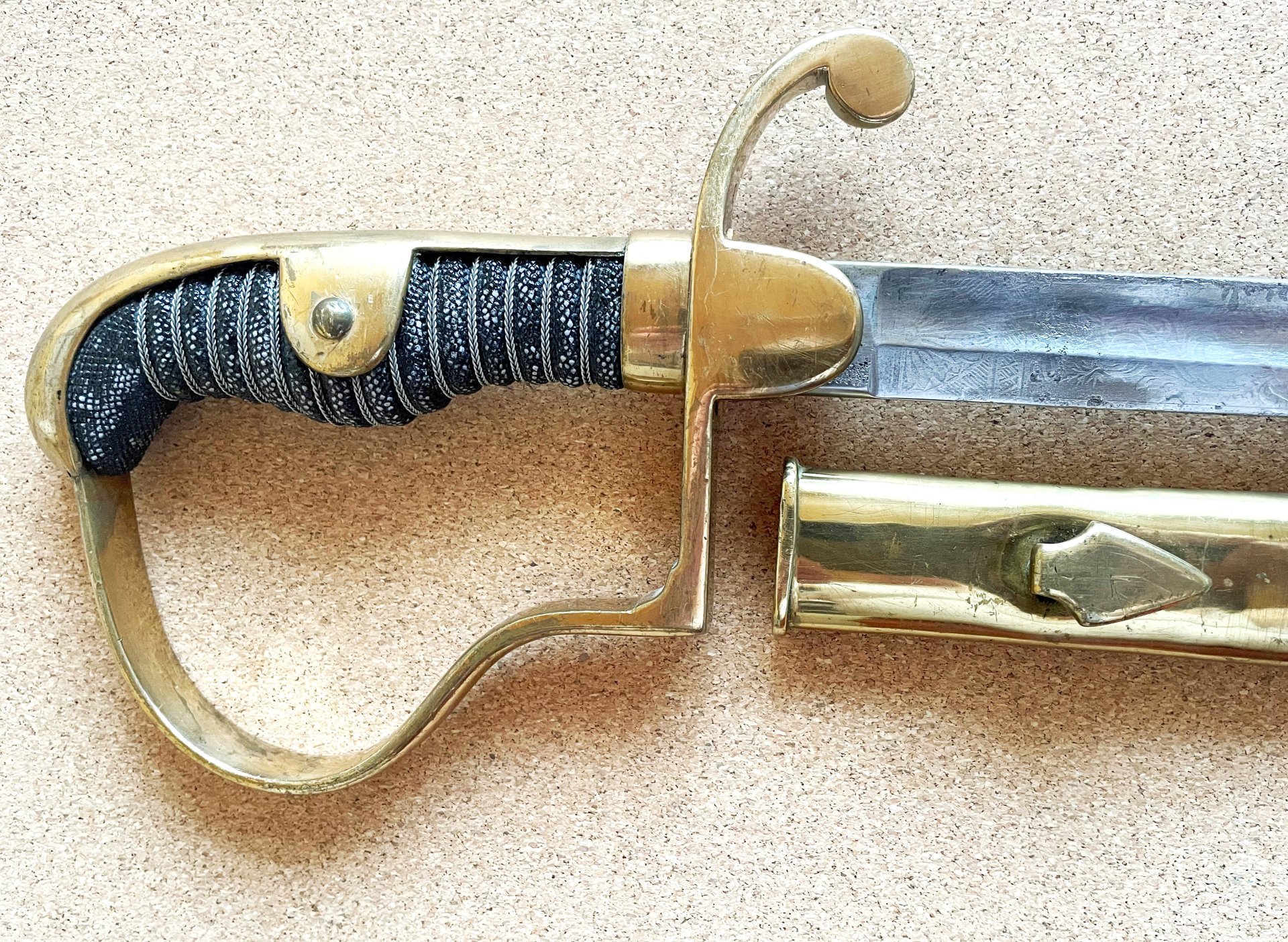 Füsilier-Offizier-Säbel Reichsgendarmerie Elsaß-Lothringen 1880 – Bild 2