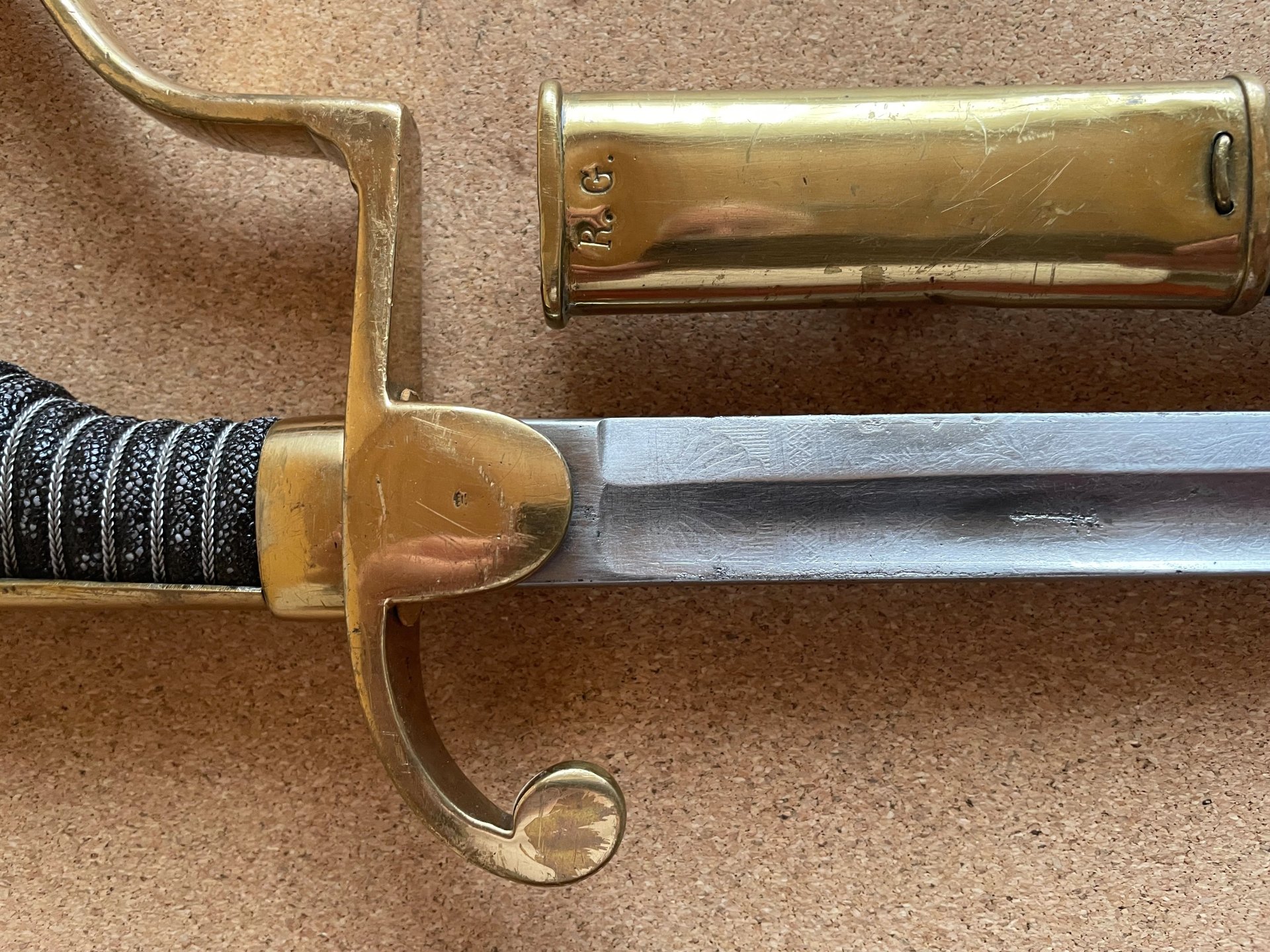 Füsilier-Offizier-Säbel Reichsgendarmerie Elsaß-Lothringen 1880 – Bild 3
