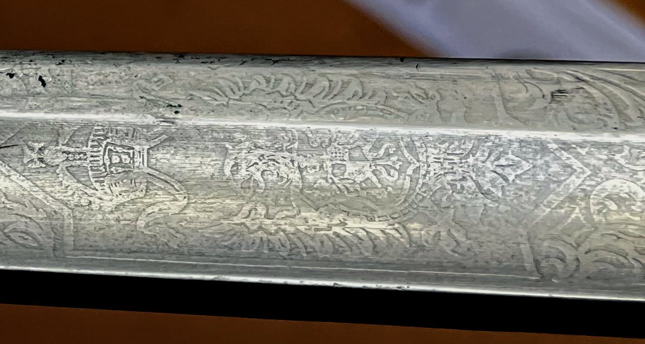 Füsilier-Offizier-Säbel Reichsgendarmerie Elsaß-Lothringen 1880 – Bild 4
