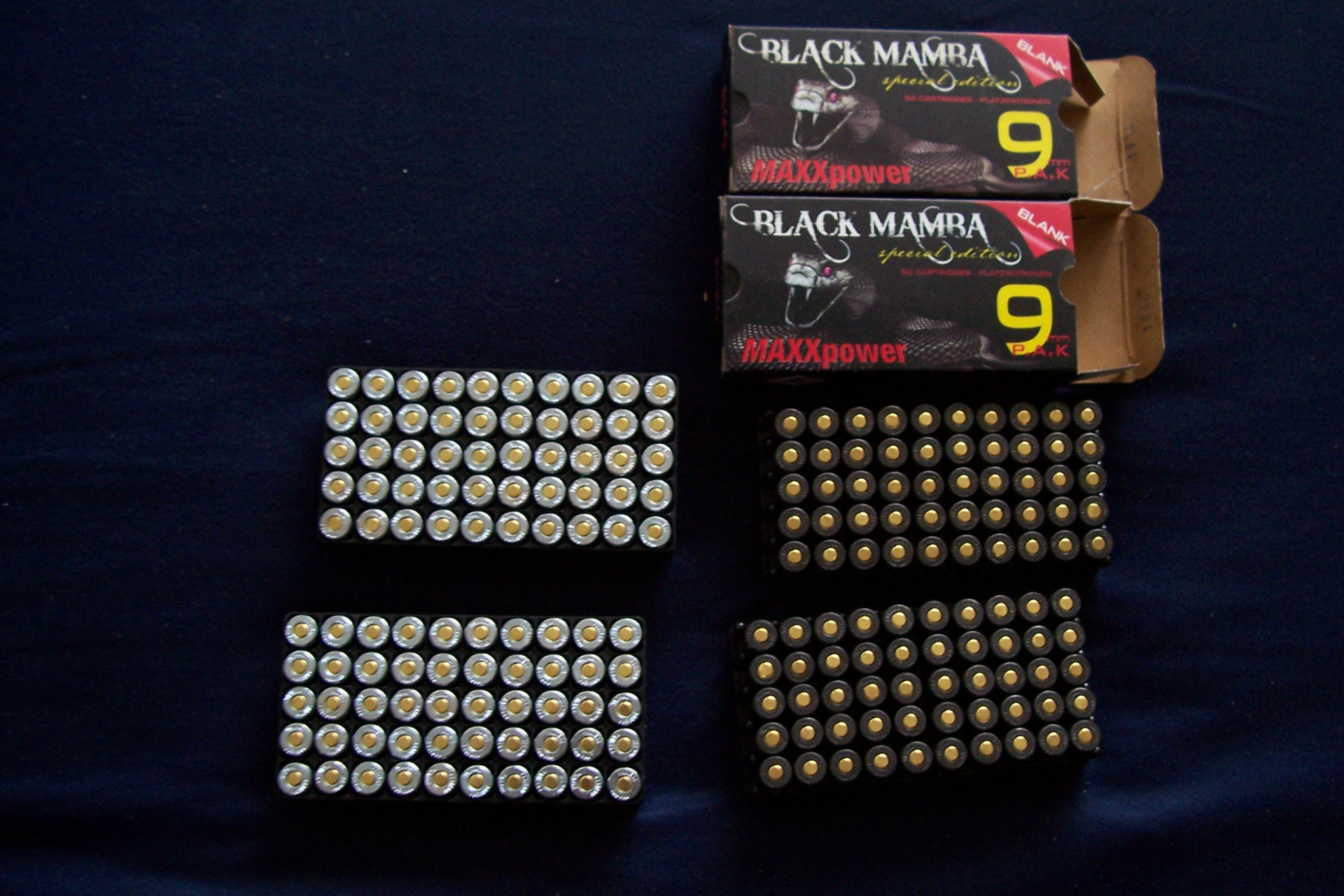 200 Schuss 9 mm P.A.K Pobjeda, Black Mamba. Absolut Laut! – Bild 1