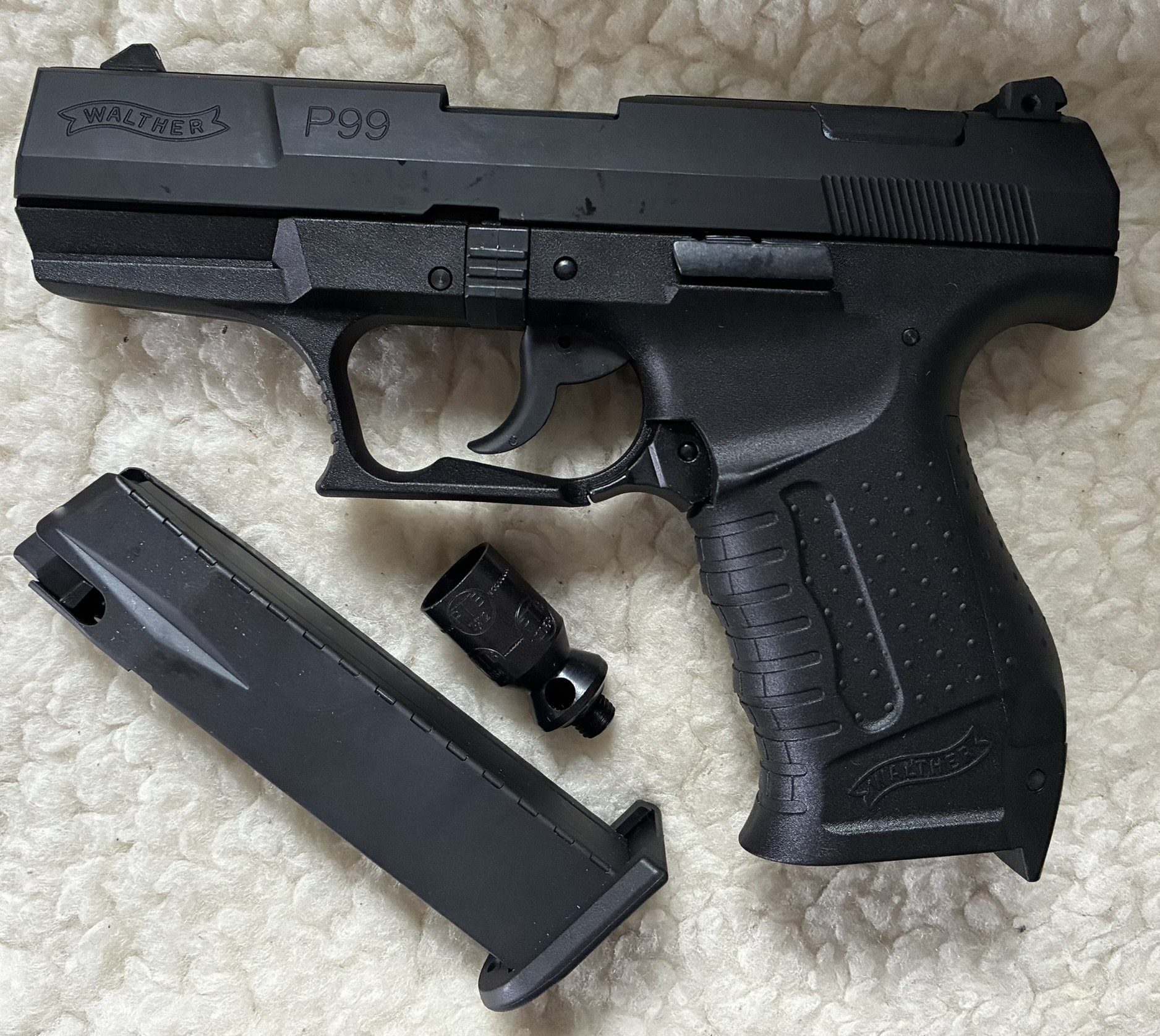 Walther P99 SV Schreckschuss Pistole SRS 9mm Knall NEU P99 mit Stahlverschluss NEU – Bild 1