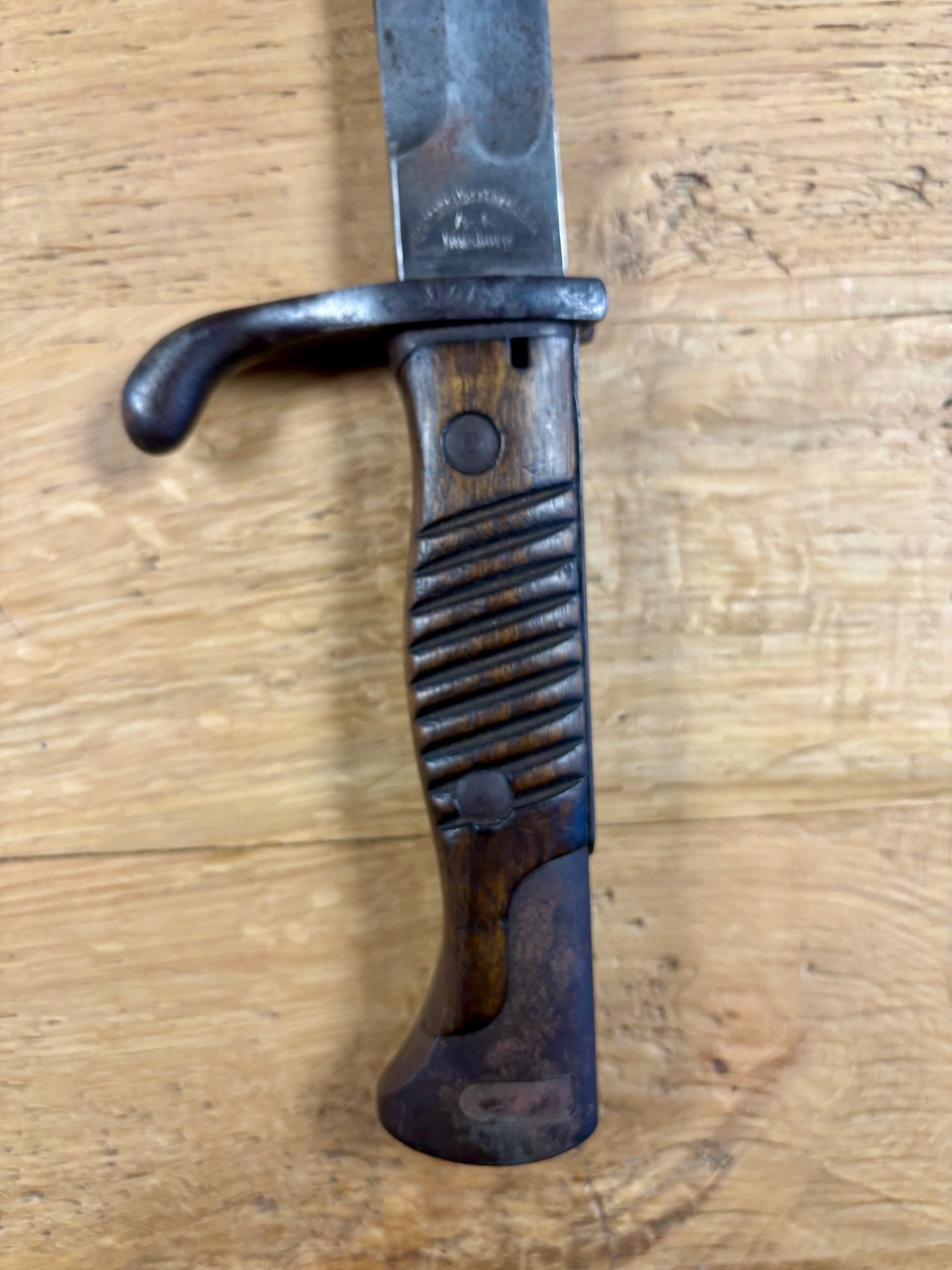 WW1 Bayonet Deutsche Maschinenfabrik A.-G. mit Stempel Krone – Bild 3