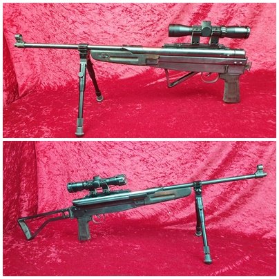 Luftgewehr,cal 4,5 mm im Kalaschnikov Stiel mit Zielfernrohr – Bild 2