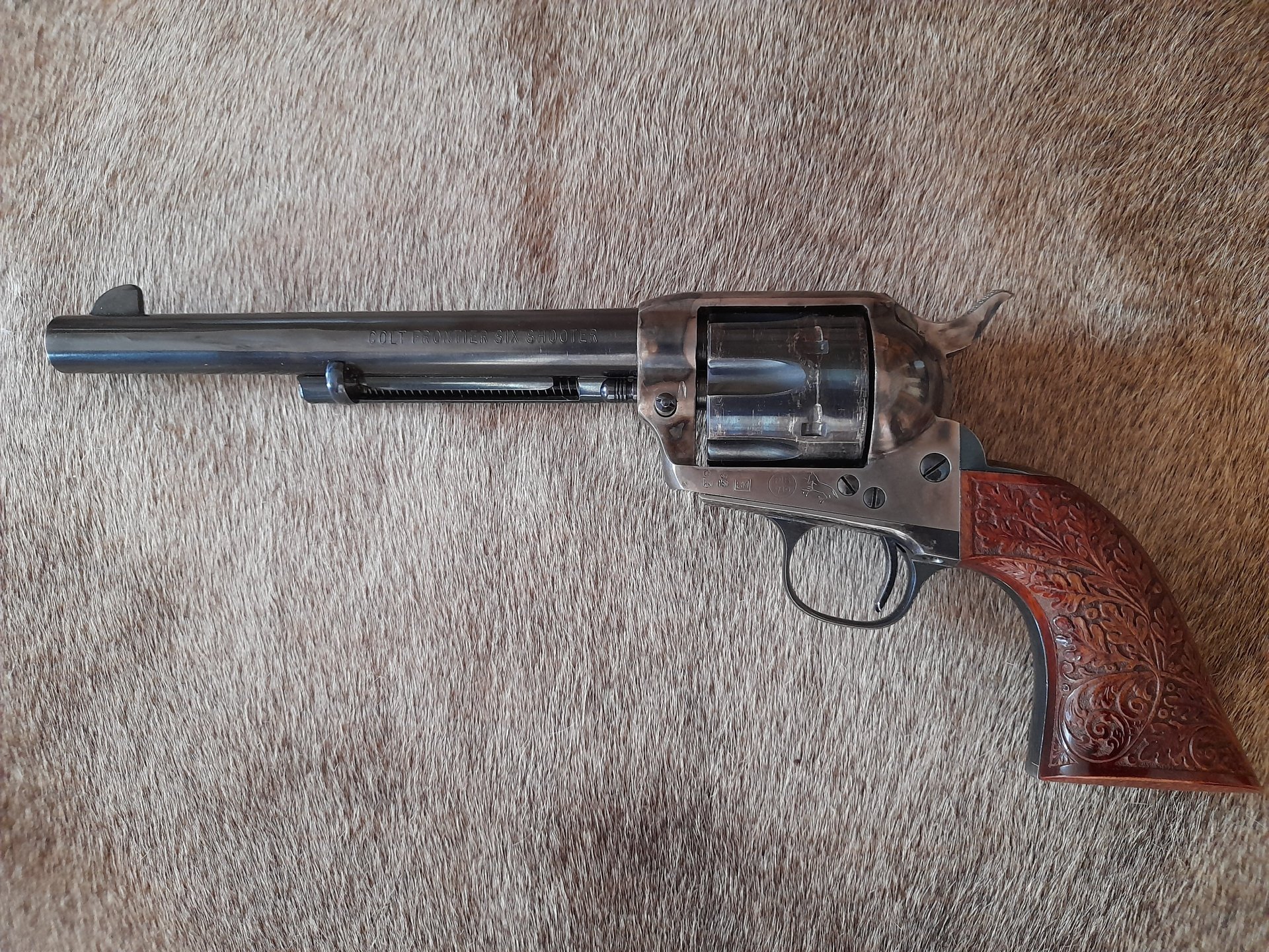 Original Colt Frontier Single Action 9mm Knall, Vollstahl, 7,5 Zoll – Bild 1
