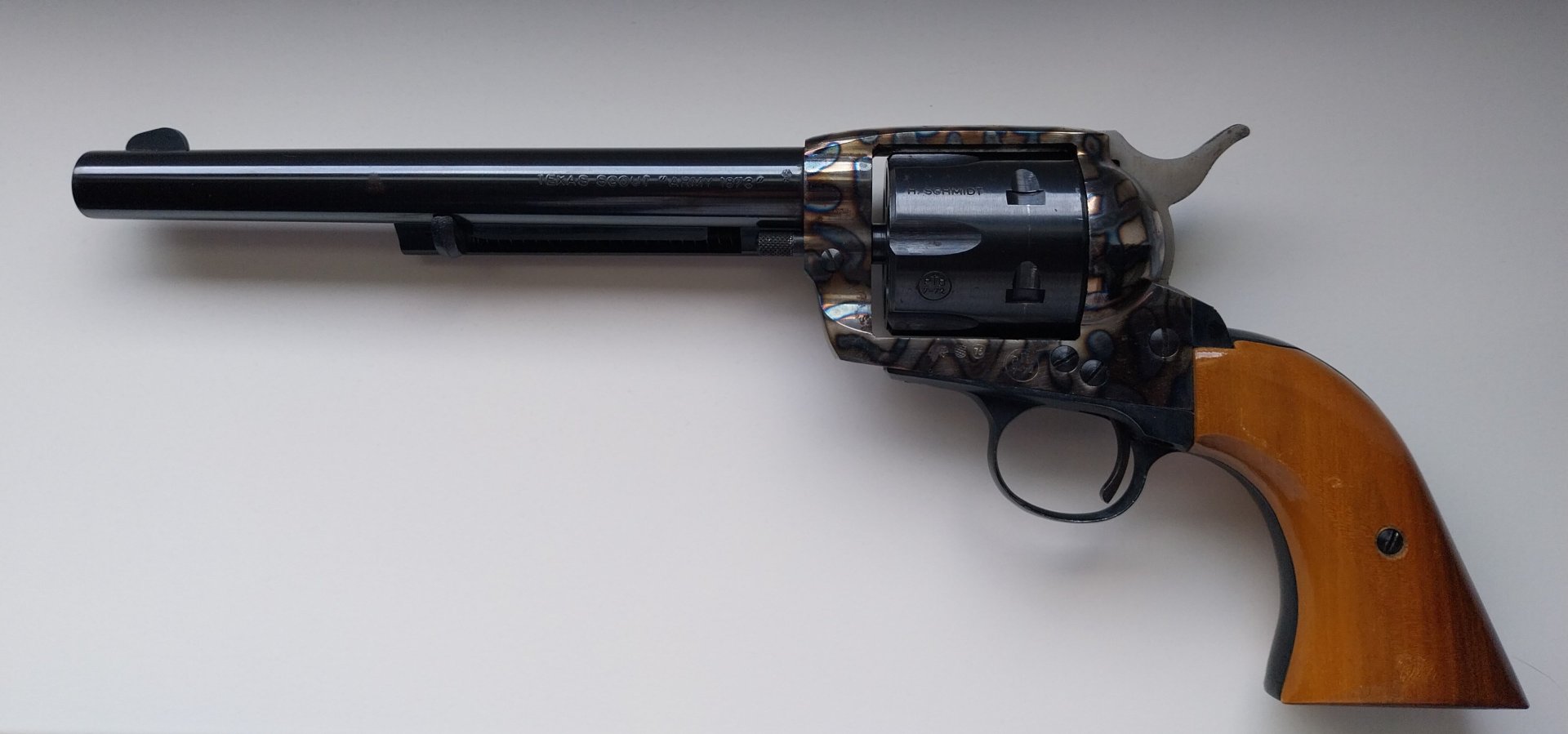 HS TEXAS SCOUT Army 1873cal. 9mm Knall mit buntgehärtetem Rahmen. – Bild 1