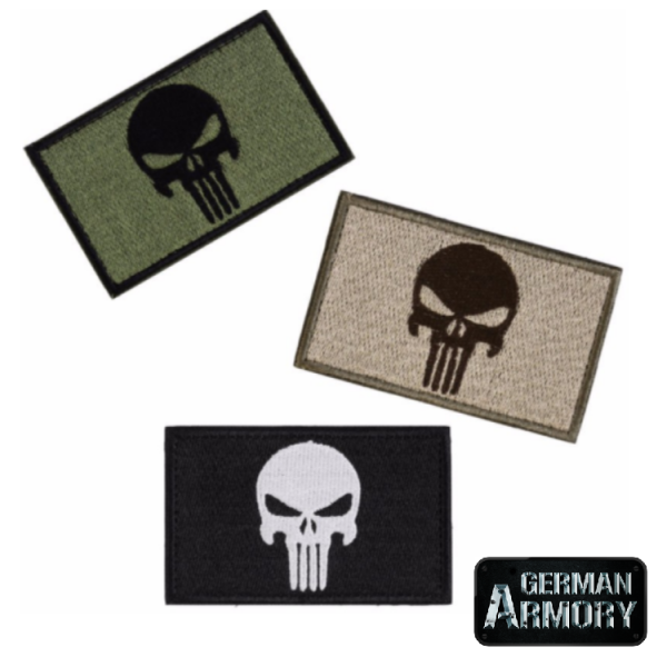 Punisher Patch Kris Kyle American Sniper Skull Tactical 3 f. tacticool Motivation Airsoft Paintball – Bild 1
