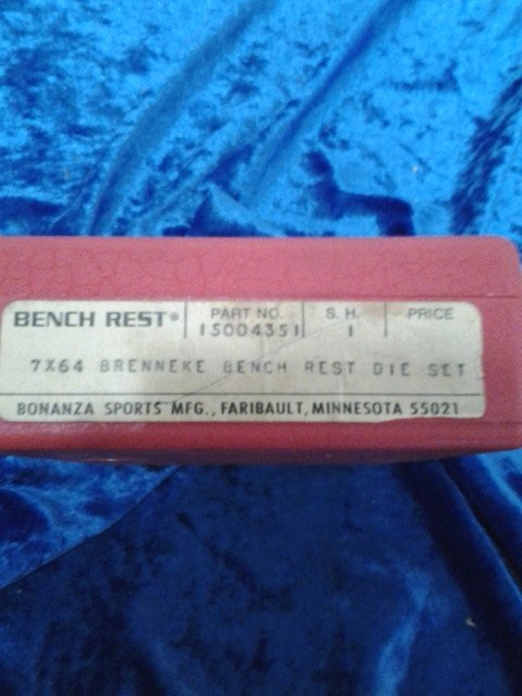 7x64 BRENNEKE BENCH REST DIE SET – Bild 1