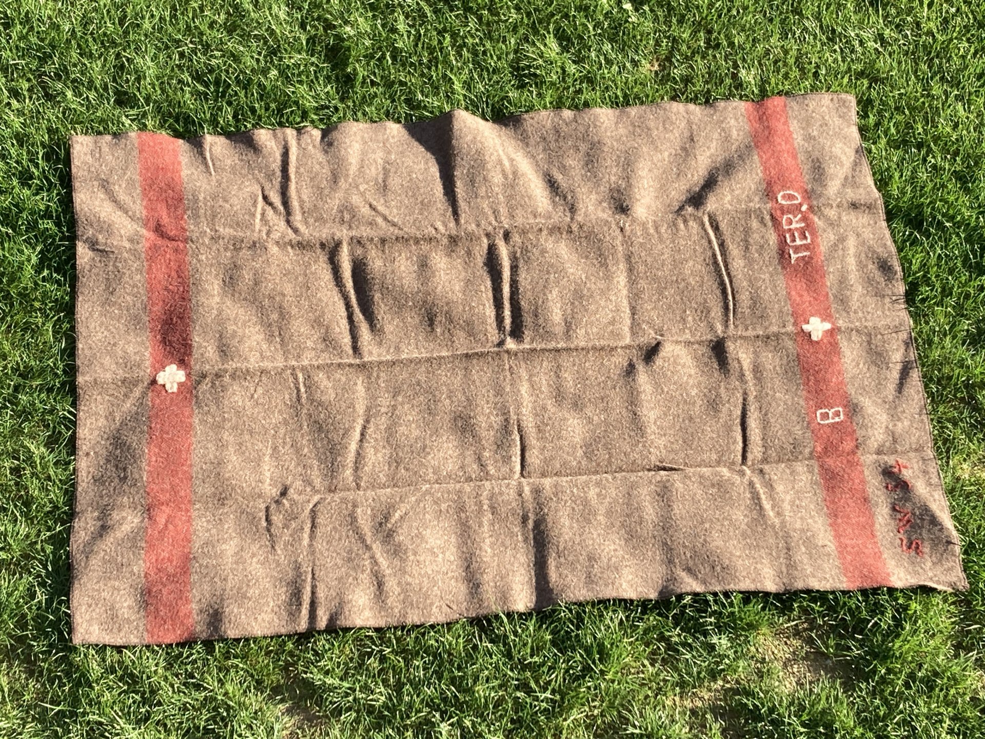 Wolldecke Schweizer Armee 100% Wolle – Bild 1