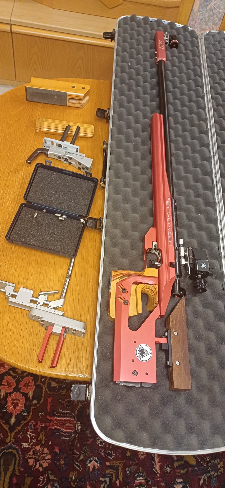 Feinwerkbau 2602 KK Gewehr mit viel Zubehör – Bild 2