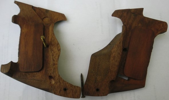 Sportgriffschalen Nußbaum SIG P210 – Bild 5