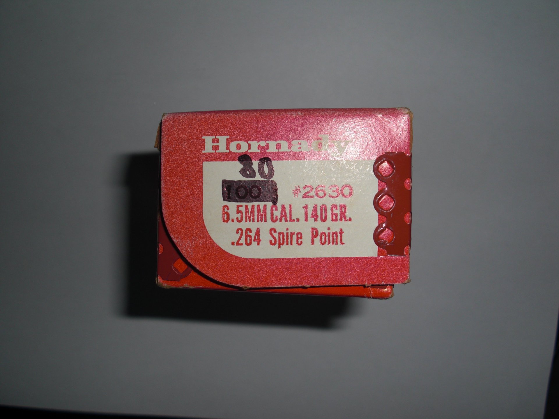 Hornady Geschosse Cal.6,5x55 .264 140Grain "Spire Point"80 Stück – Bild 1