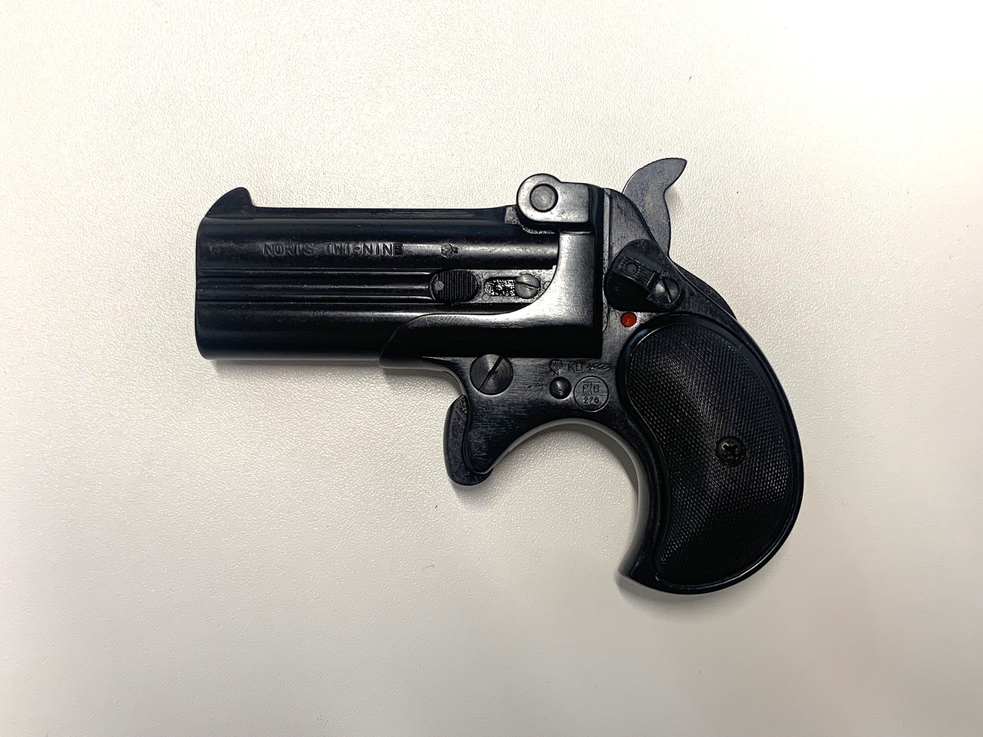 Noris (Röhm) Derringer Twi-Nine 9mm R. Knall *alte PTB 276* Vollstahl, kein Twinny, mit OVP! – Bild 3