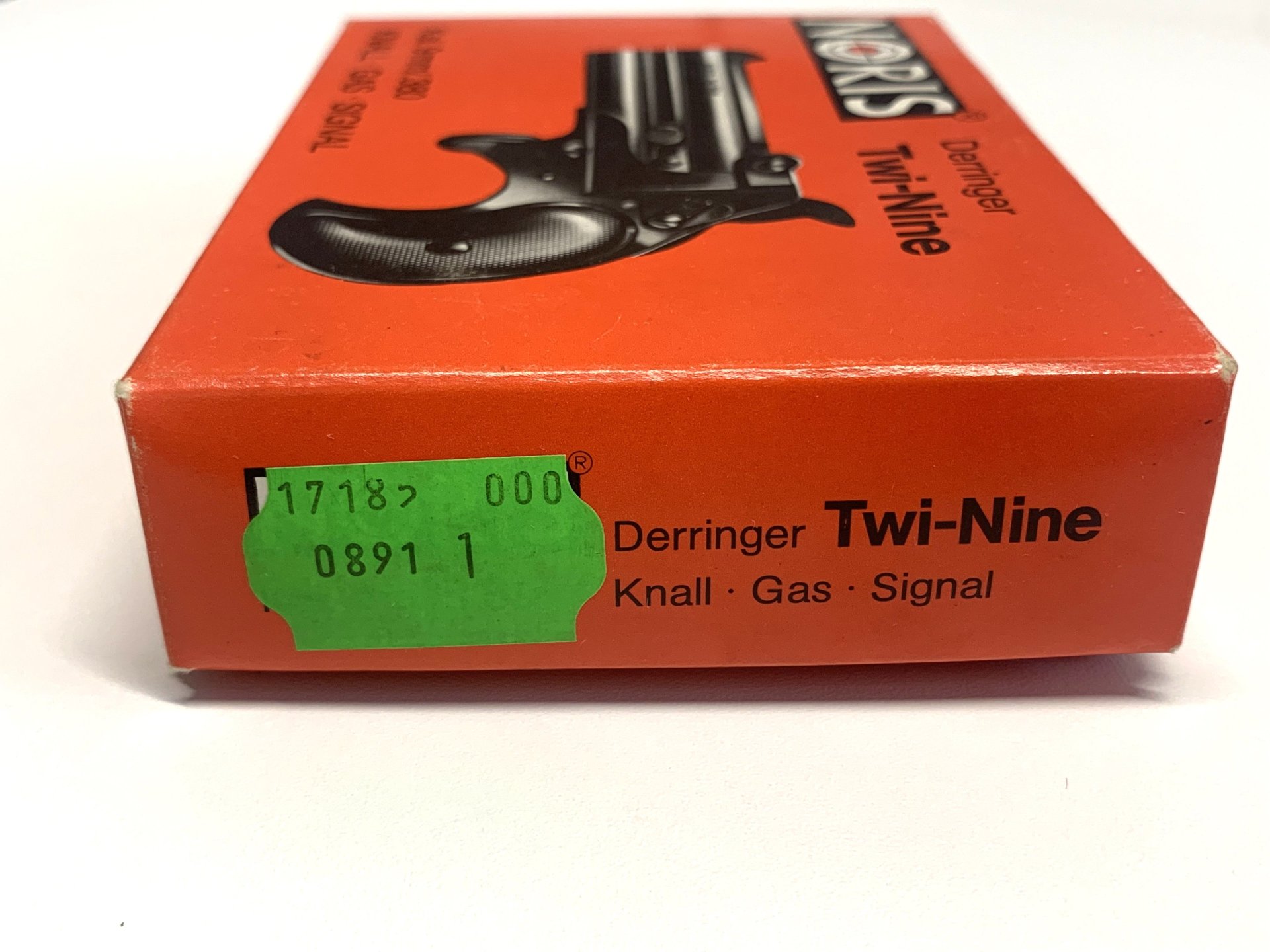 Noris (Röhm) Derringer Twi-Nine 9mm R. Knall *alte PTB 276* Vollstahl, kein Twinny, mit OVP! – Bild 7