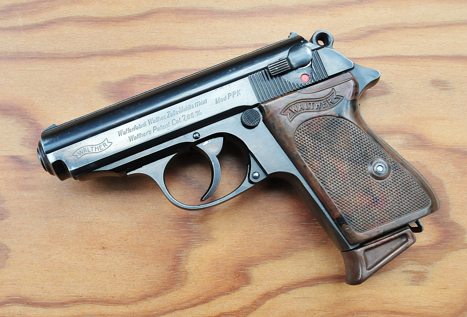 Pistole Walther PPK Zella-Mehlis, Kal. 7,65 Br., im originaler Schachtel – Bild 1
