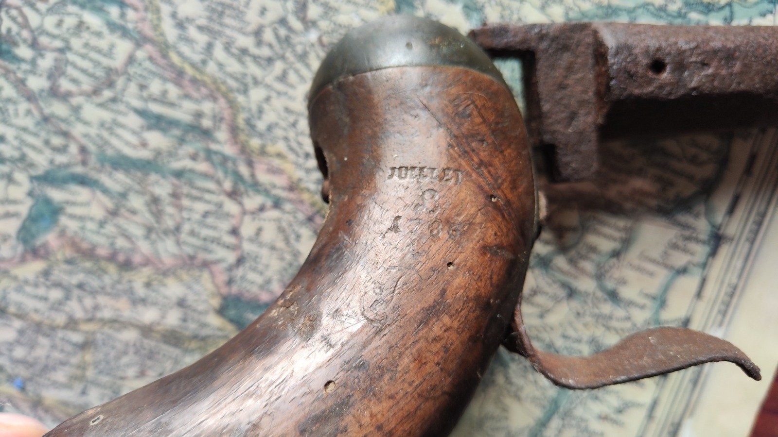 Kavalleriepistole M 1777 V1 Ersatzteile Bastler Defekt. Lauf und Handgriff – Bild 8