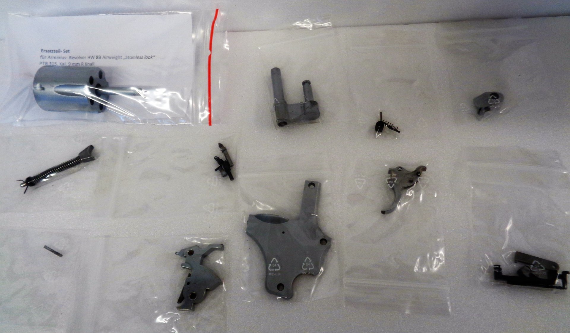 HW 88 Stainless PTB 315 kpl. Ersatzteil- Set, incl. Trommel – Bild 1