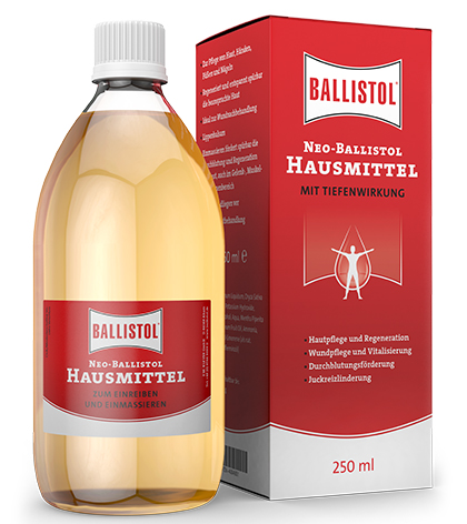 NEO-BALLISTOL HAUSMITTEL 250ml mit ätherischen Ölen, regeneriert & entspannt die Haut; desinfiziert – Bild 1