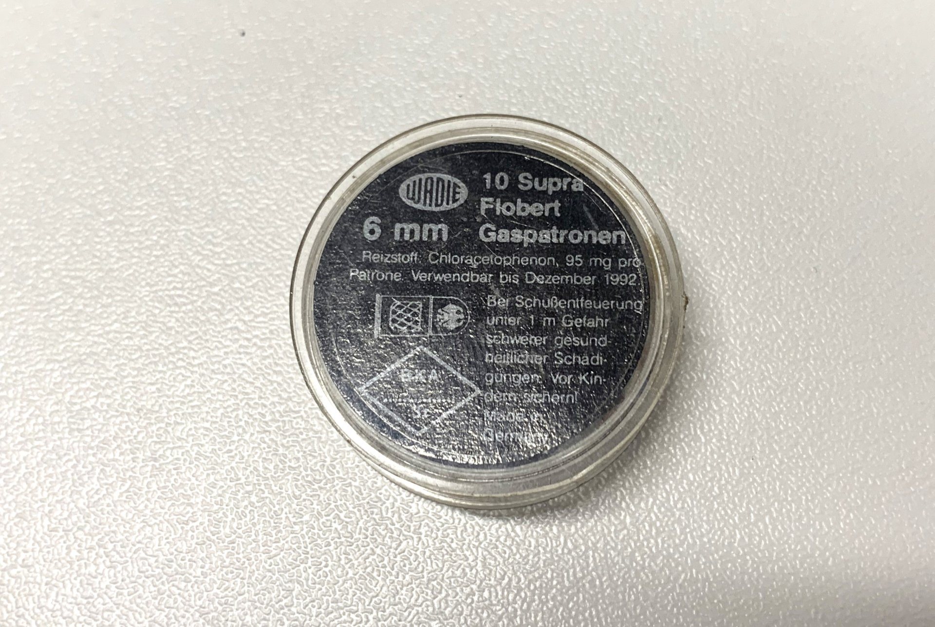 Wadie 6mm Flobert Supra Gaspatronen 10 Stk. *alt, für Sammler* – Bild 1