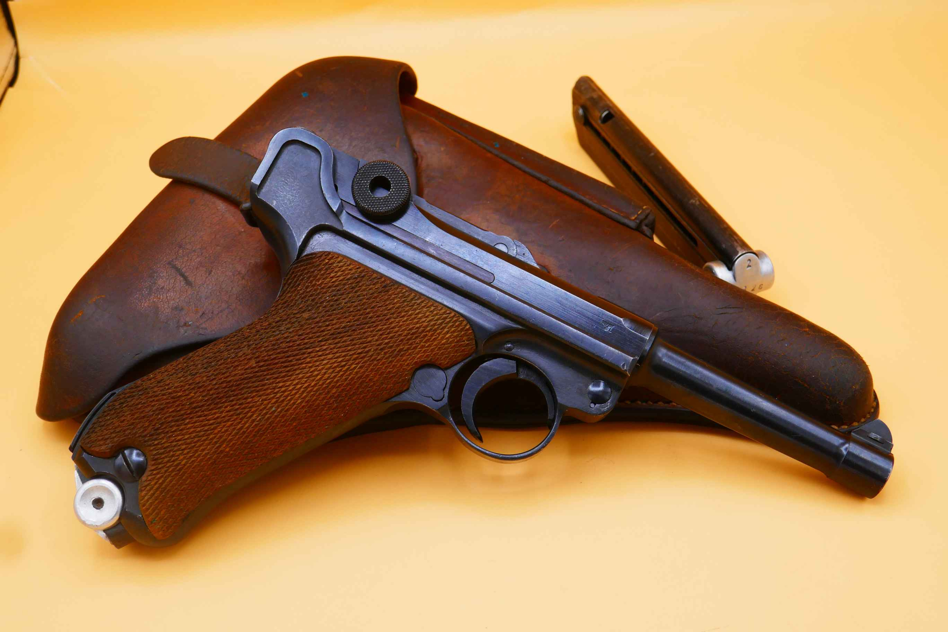 P08 Mauser Pistole 08 Parabellum 1941 Polizei no Krieghoff Zella Wehrmacht – Bild 2