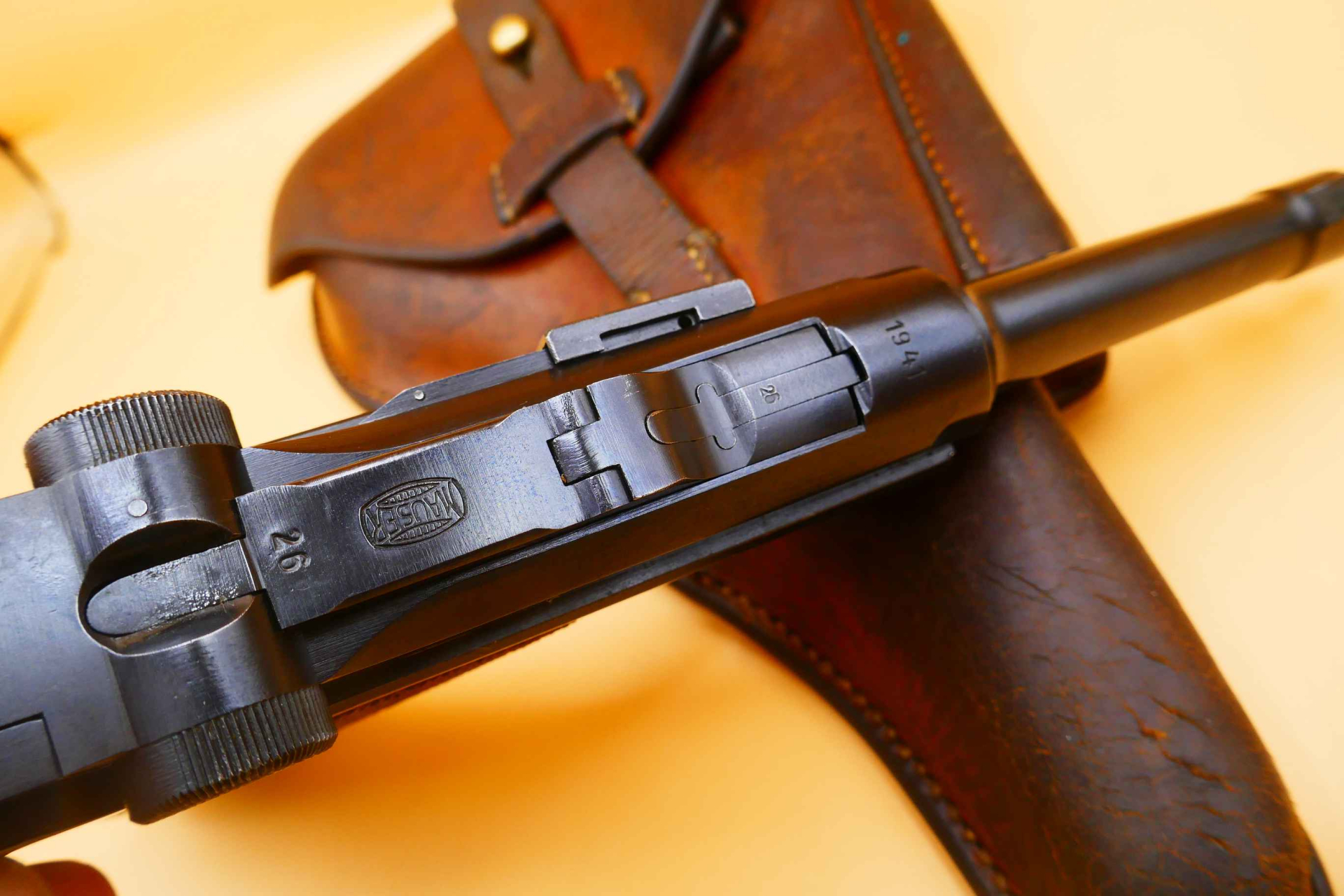 P08 Mauser Pistole 08 Parabellum 1941 Polizei no Krieghoff Zella Wehrmacht – Bild 4