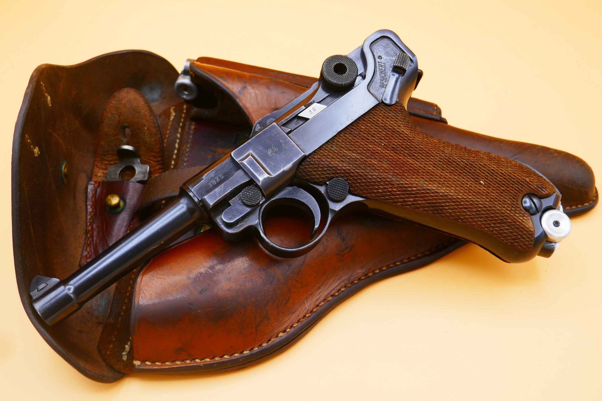 P08 Mauser Pistole 08 Parabellum 1941 Polizei no Krieghoff Zella Wehrmacht – Bild 1