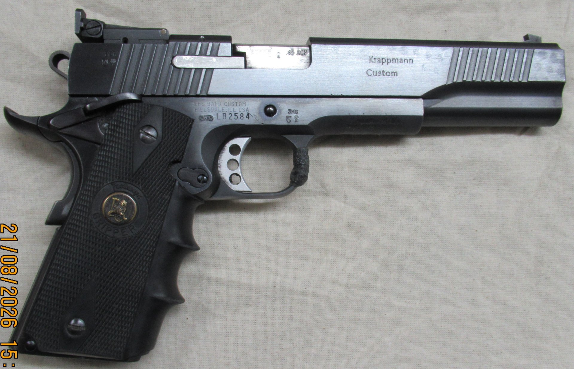 Pistole .45 ACP, 6 Zoll Krappmann Custom Peters Stahl – Bild 2