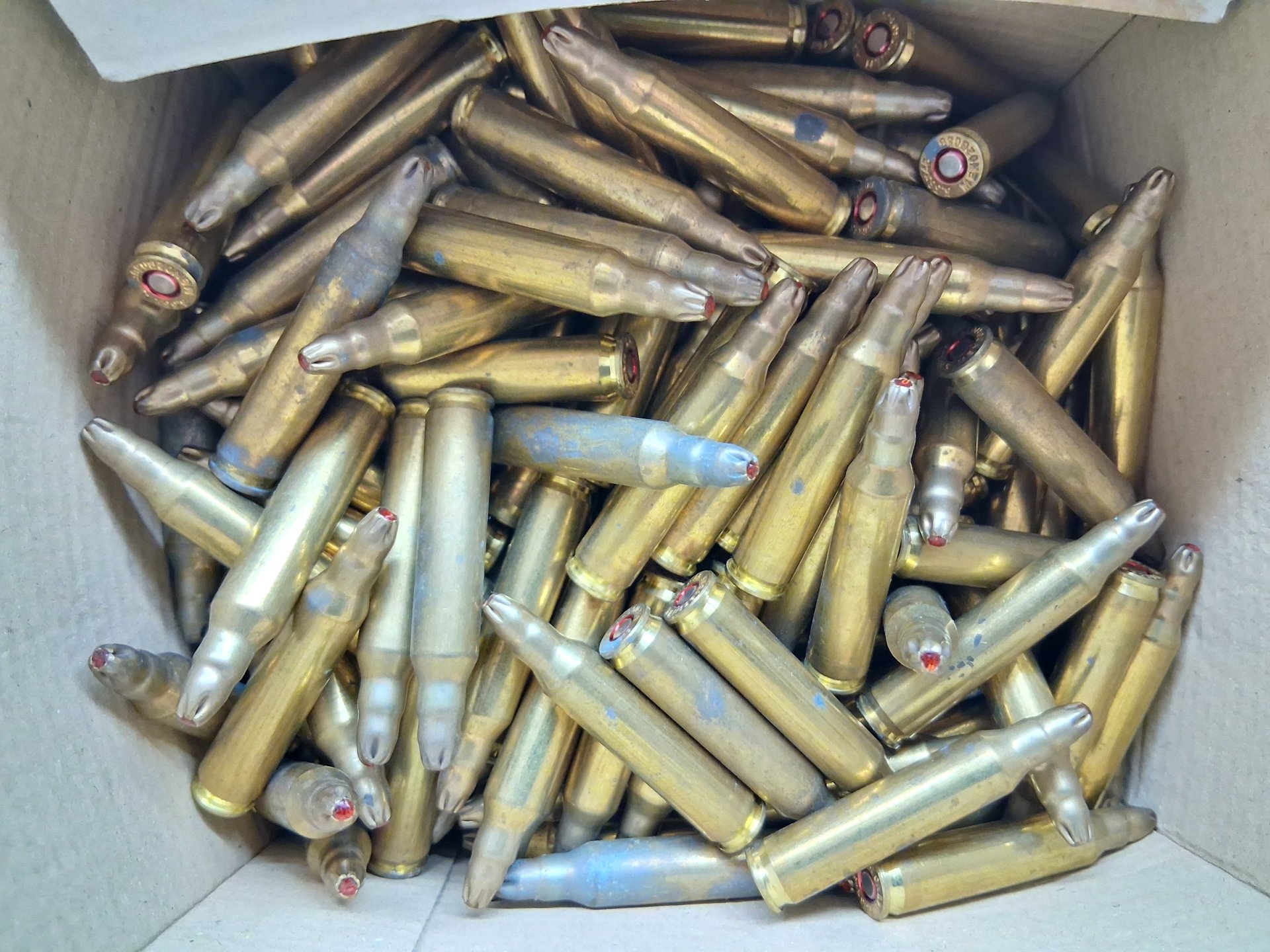 189 Stück MEN 5,56x45mm NATO Platzmunition Manövermunition (Blank) – Bild 1