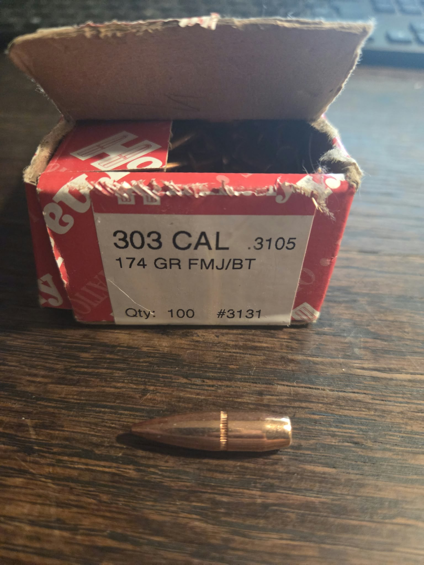 .303 Geschosse Hornady 174gr FMJ/BT – Bild 1