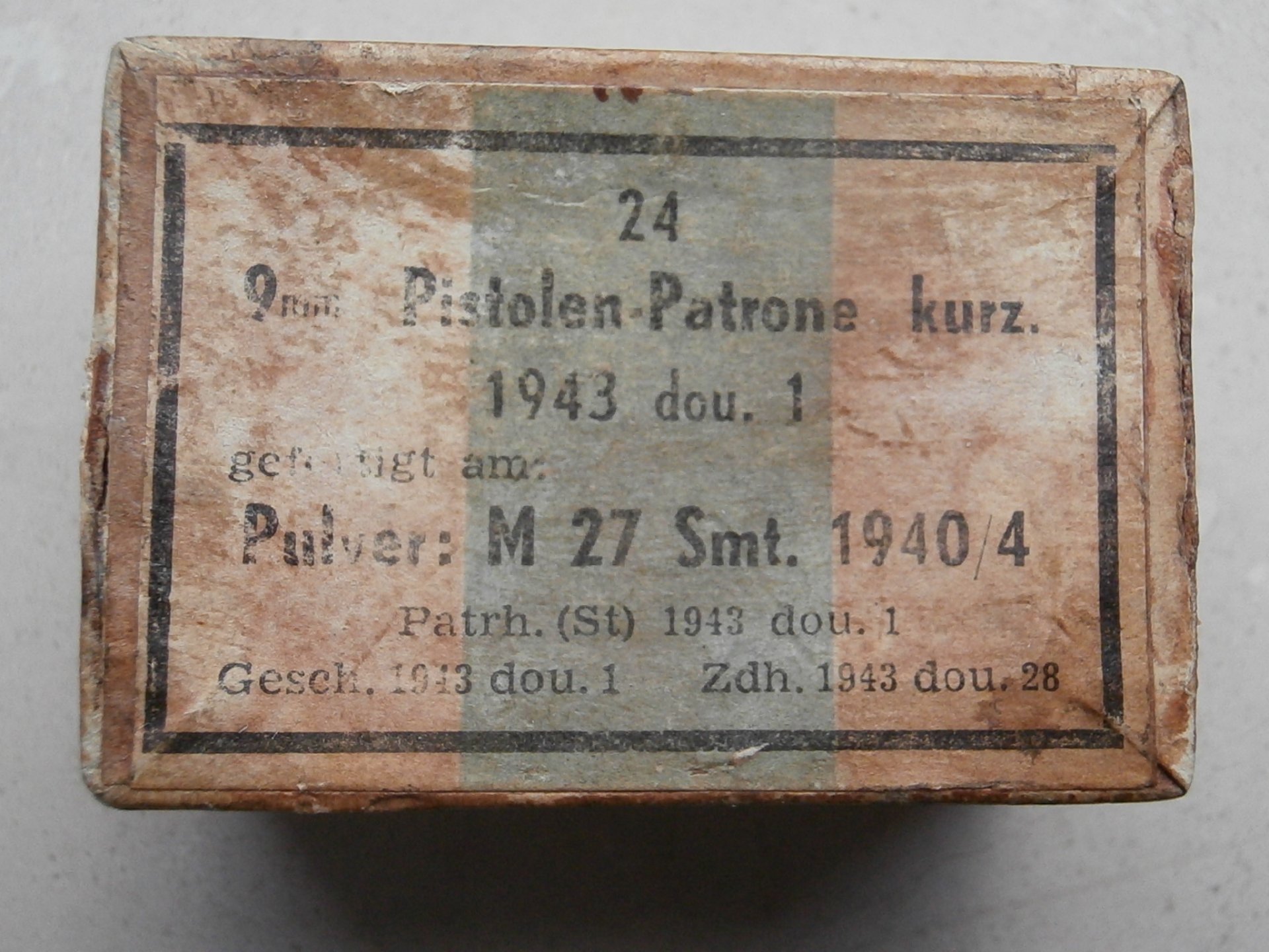 Wehrmacht Päckchen 9 mm kurz Stahlhülsen dou. – Bild 1