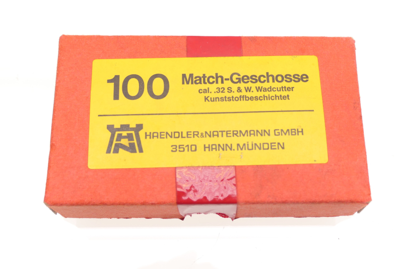 Match Geschosse Haendler & Natermann H&N .32 S&W Wadcutter – Bild 1